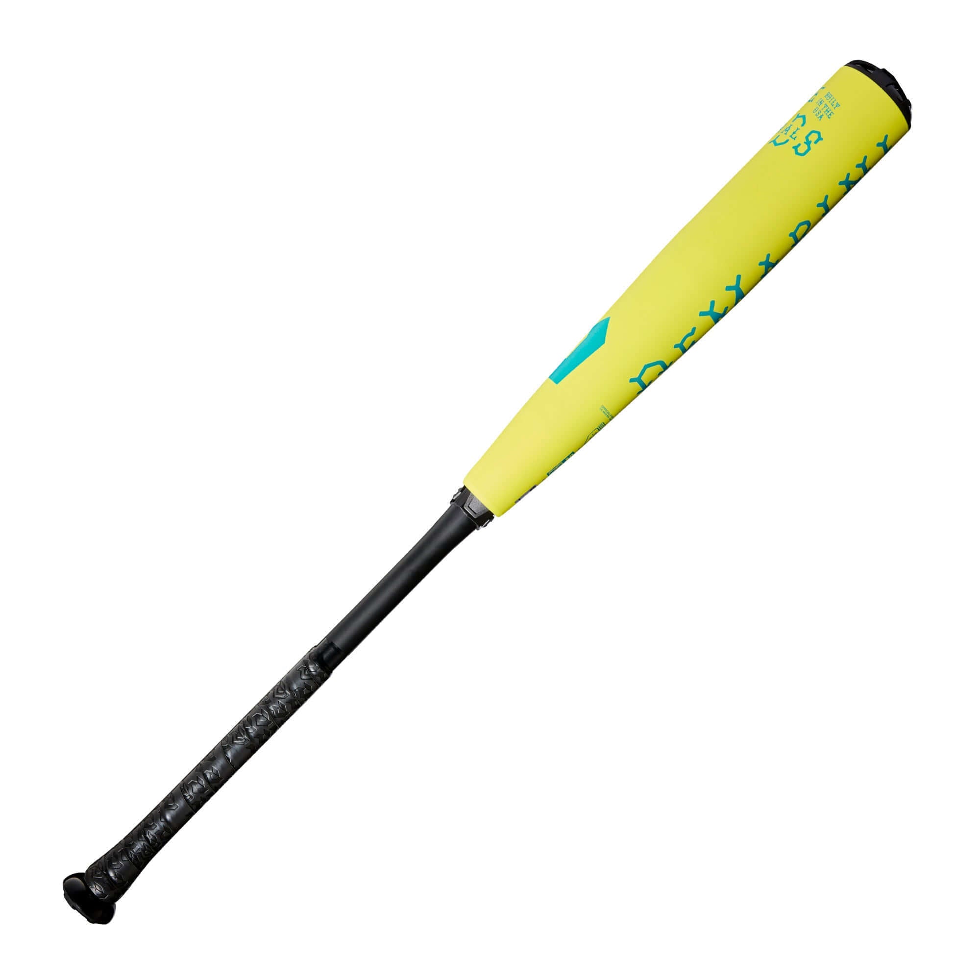 DeMarini The Goods Neon Yellow BBCOR 2025 bat featuring X14 Alloy Barrel for powerful swings and enhanced durability.