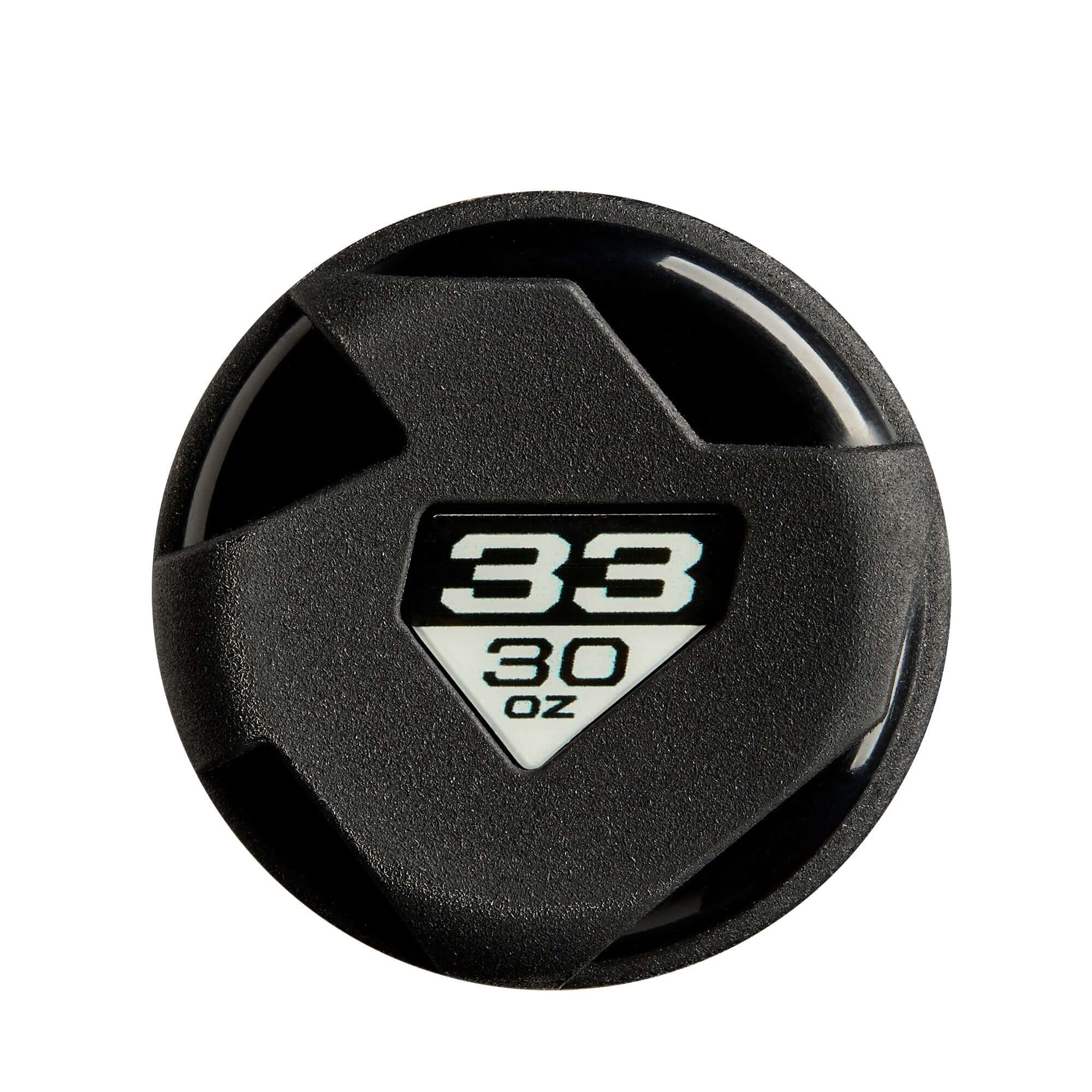 DeMarini The Goods Neon Yellow BBCOR bat end cap featuring 33-inch length and 30-ounce weight for enhanced performance.