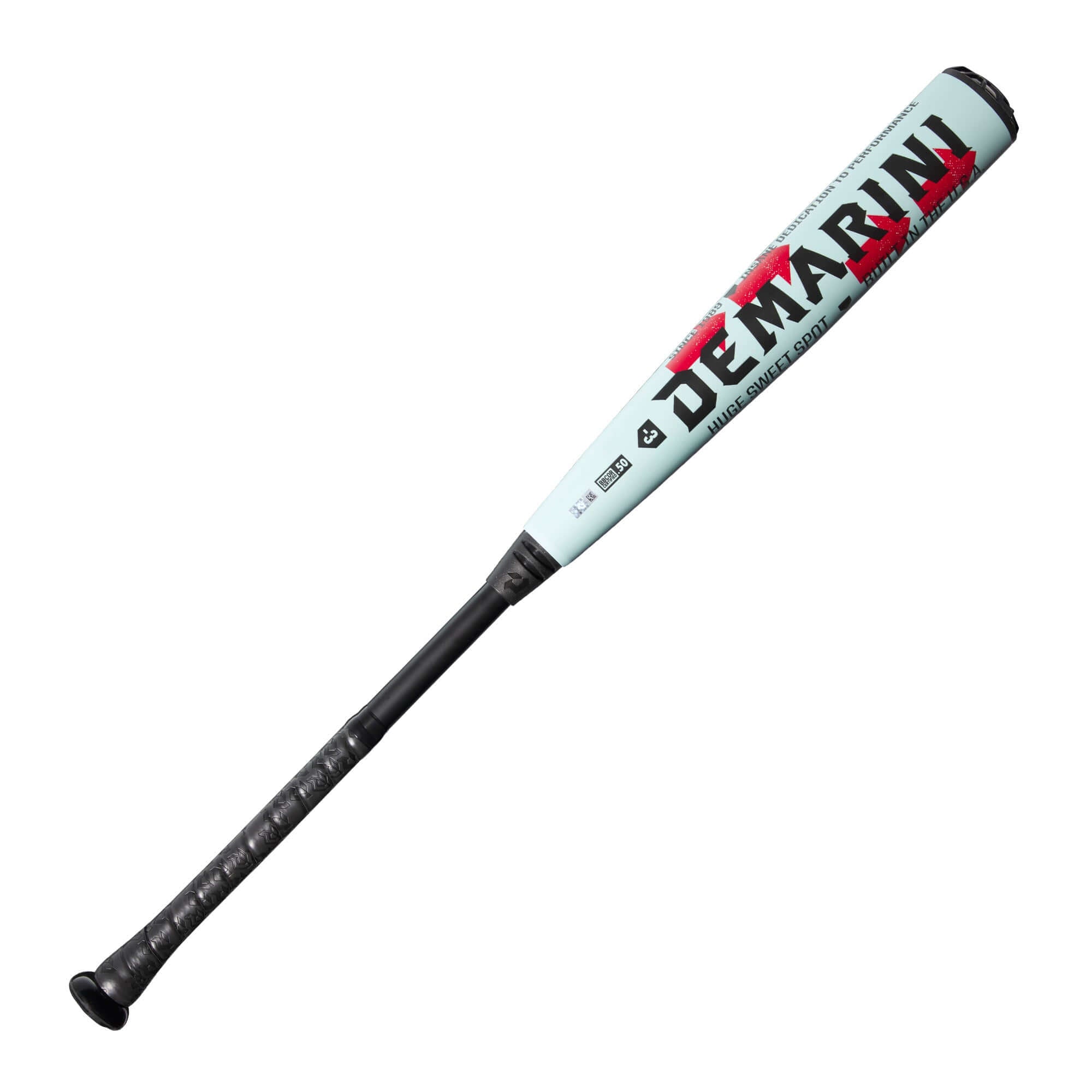 Back view of 2026 DeMarini The Goods (-3) BBCOR Bat, emphasizing the durable design and hybrid construction.