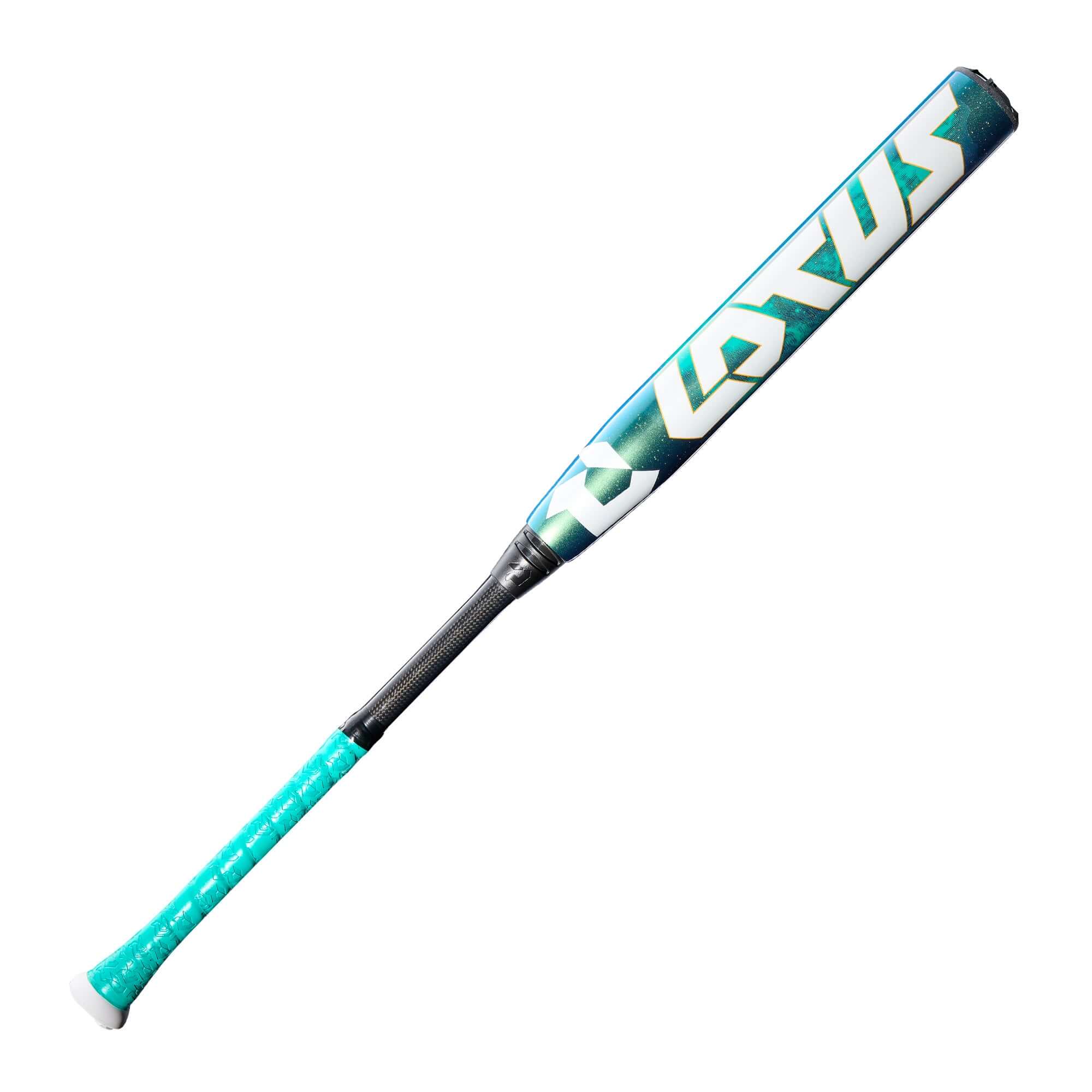 2026 DeMarini Lotus (-9) fastpitch softball bat with a gapped double wall composite barrel for enhanced performance.