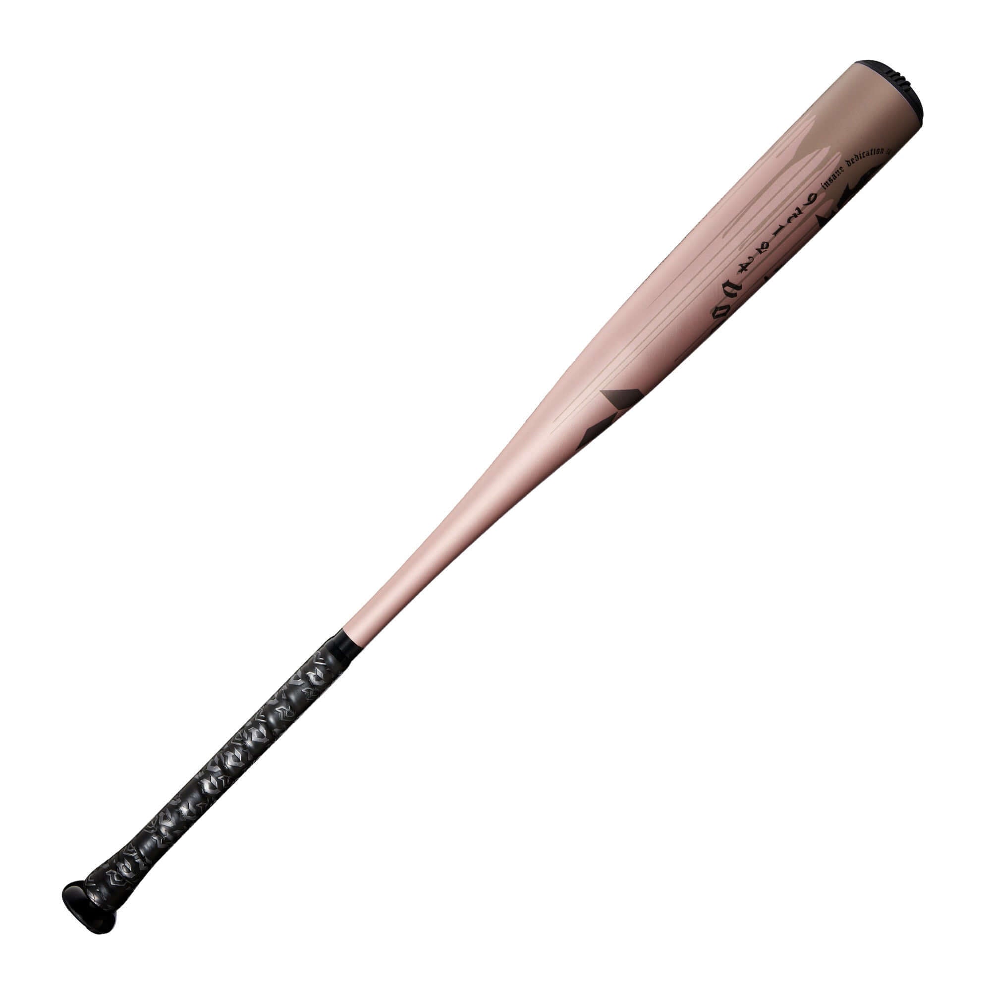 Left Side of DeMarini Voodoo One Rose Gold 2025 - X14 Alloy Barrel for Elite Powe