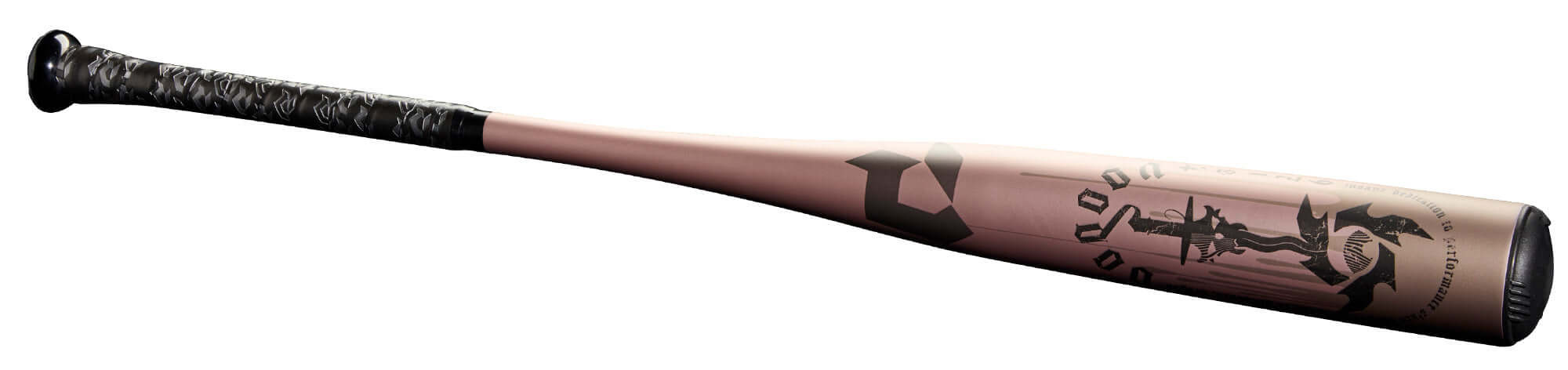 DeMarini Voodoo One Rose Gold 2025 (-3) BBCOR bat showcasing stunning rose gold design and advanced performance technology.