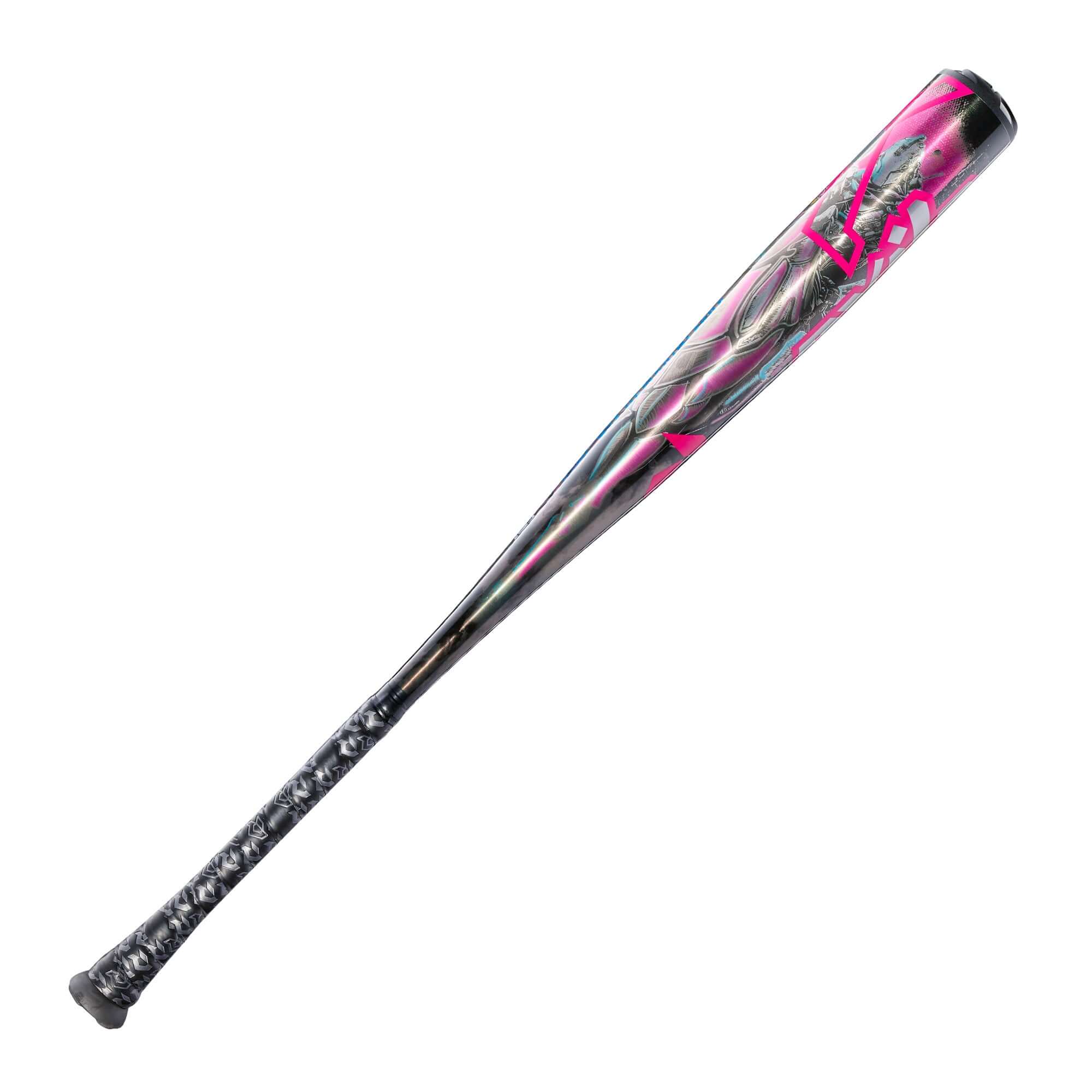 Right barrel view of 2026 DeMarini Exile Cyborg (-3) BBCOR Bat emphasizing balanced barrel profile