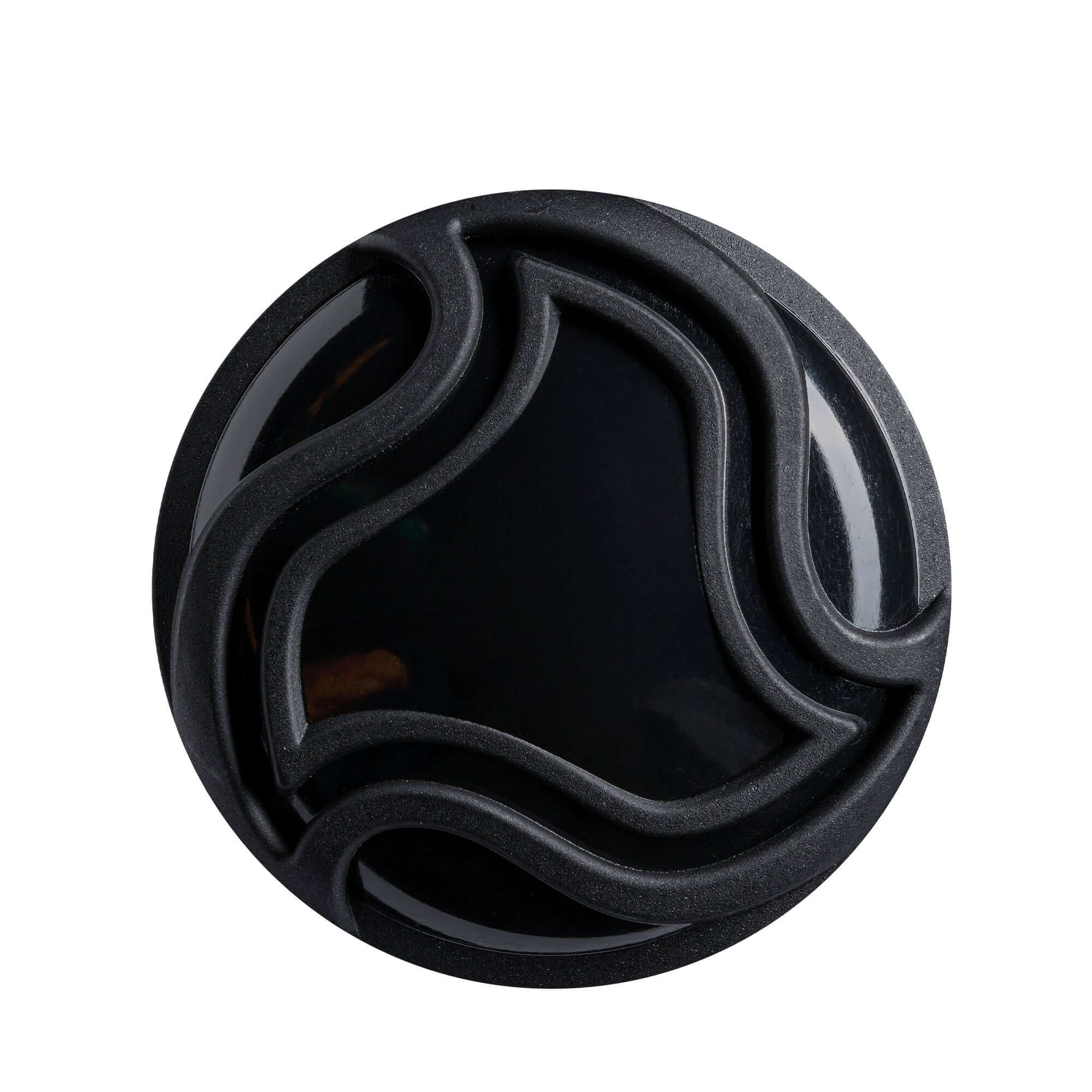 2027 DeMarini The Goods (-10) USA Baseball Bat end cap view with black swirled design