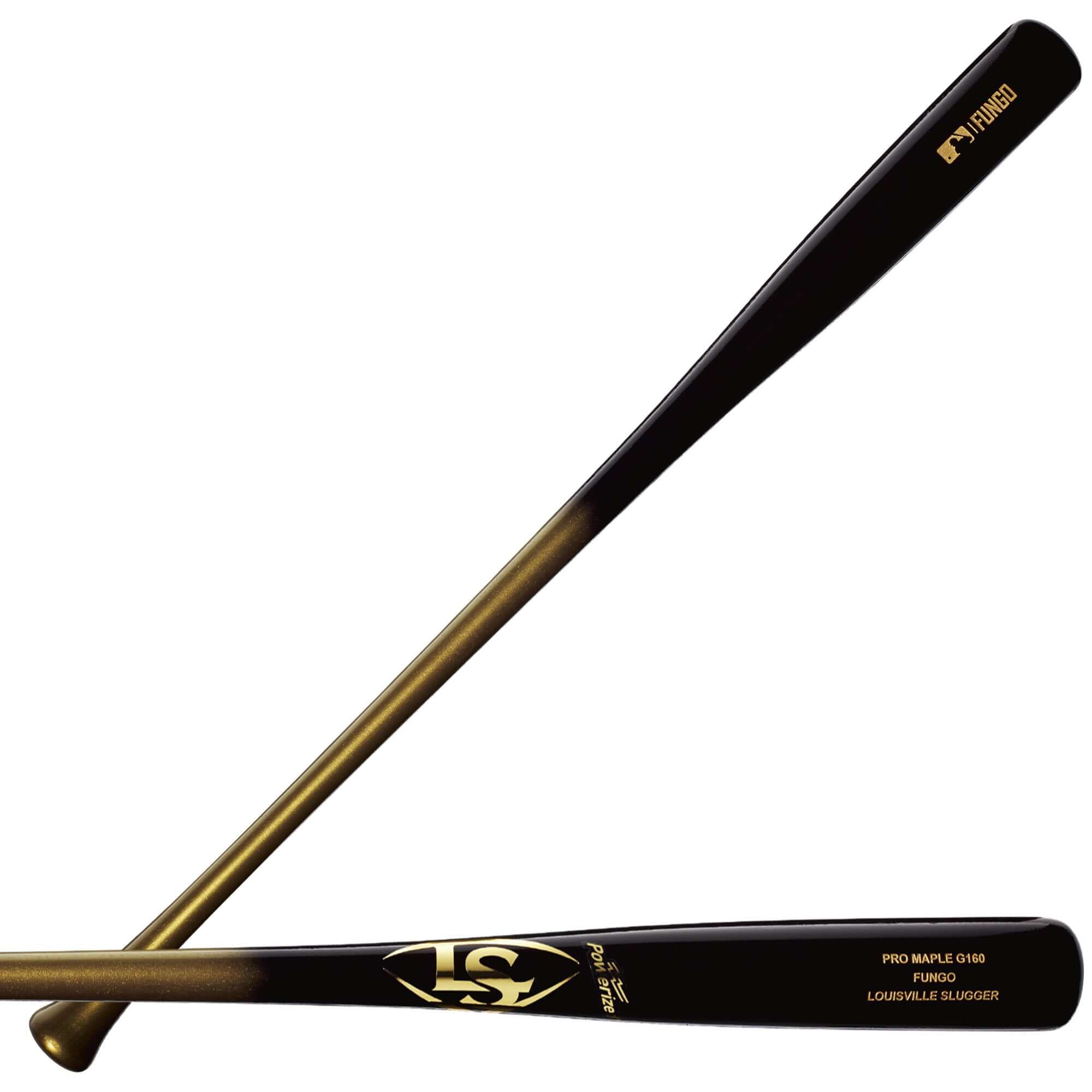 Louisville Slugger Fungo Bat, 36-inch, Gold/Black, Maple, G160