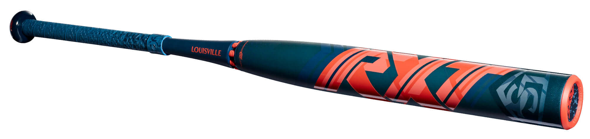 Louisville FP RXT (-8) bat with responsive composite barrel and Springload Connection for maximum pop and control.
