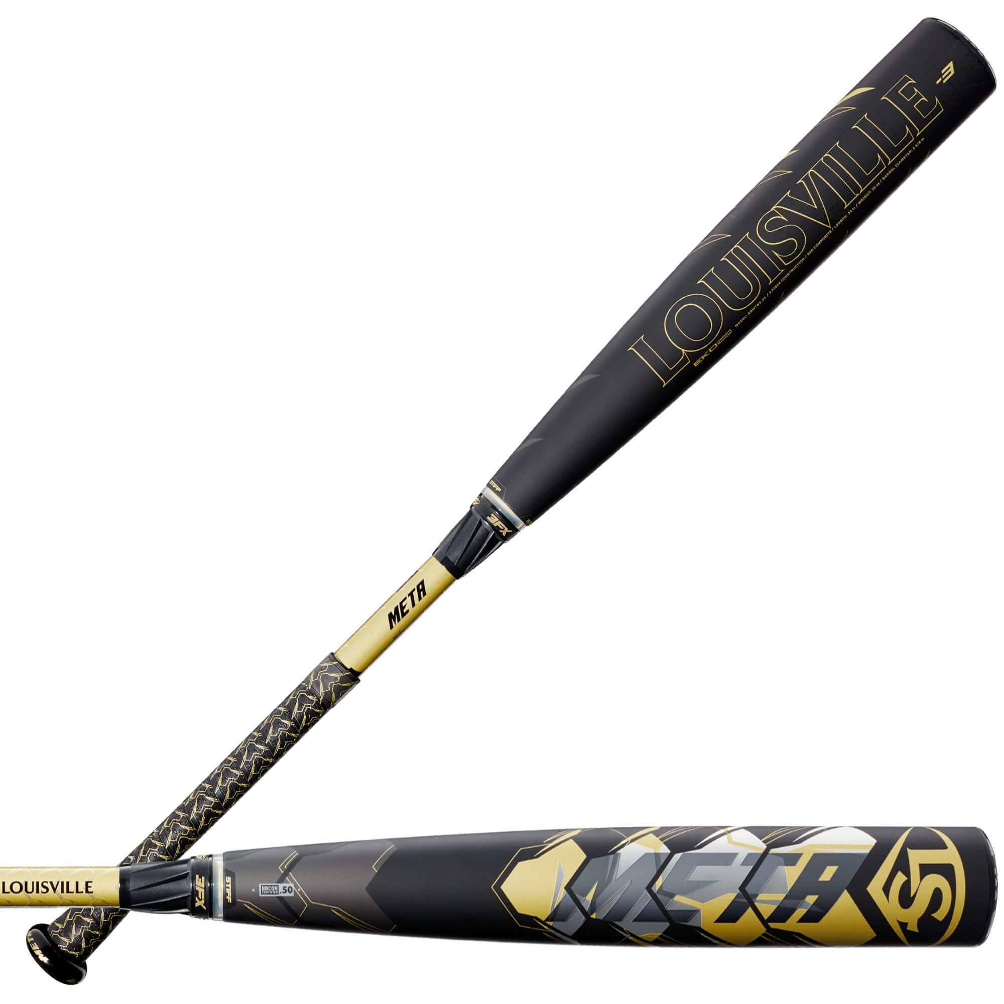 Wilson Louisville Slugger BBCOR Meta 21 -3 baseball bat with EKO composite barrel