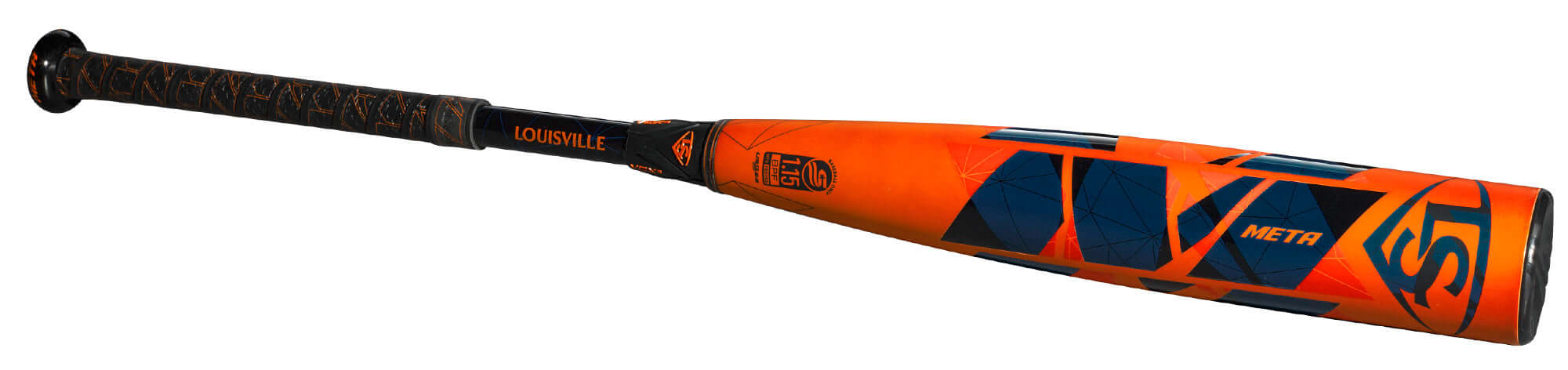Louisville META (-10) USSSA Baseball Bat, light and balanced with EKO™ composite barrel for optimized performance.
