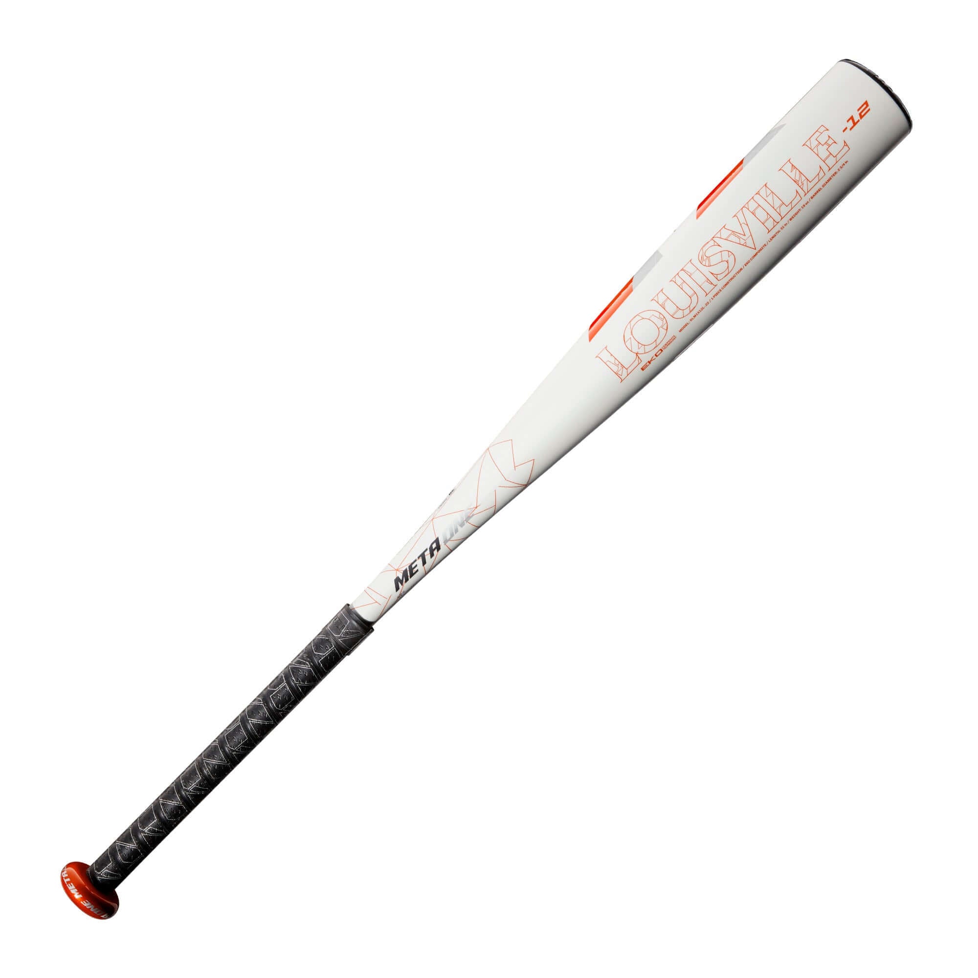 Louisville Slugger Meta One (-12) USSSA baseball bat with innovative EKO composite barrel and ultralight design.