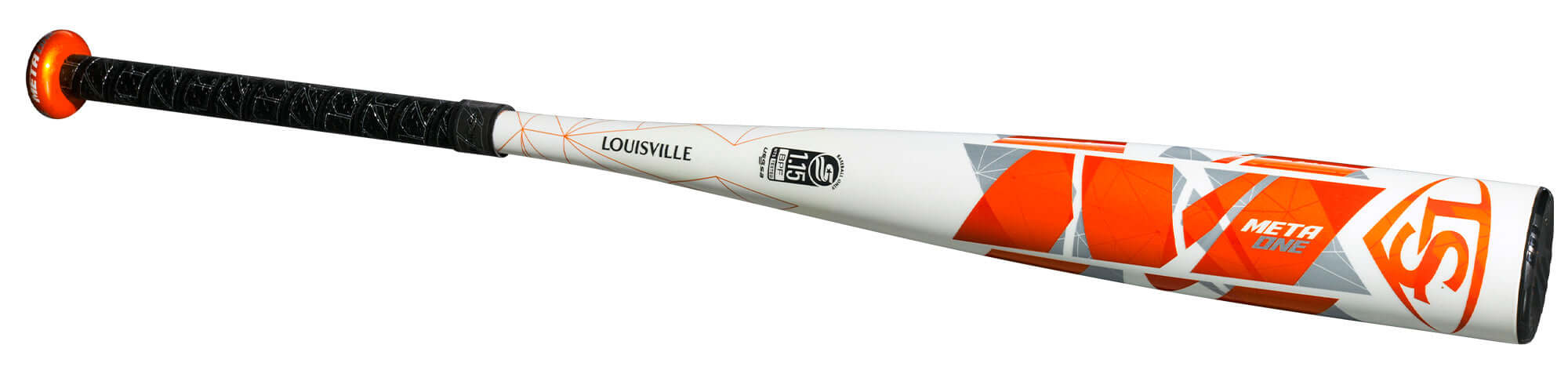 Louisville Slugger Meta One (-12) USSSA baseball bat with EKO Composite barrel and ultralight one-piece construction.