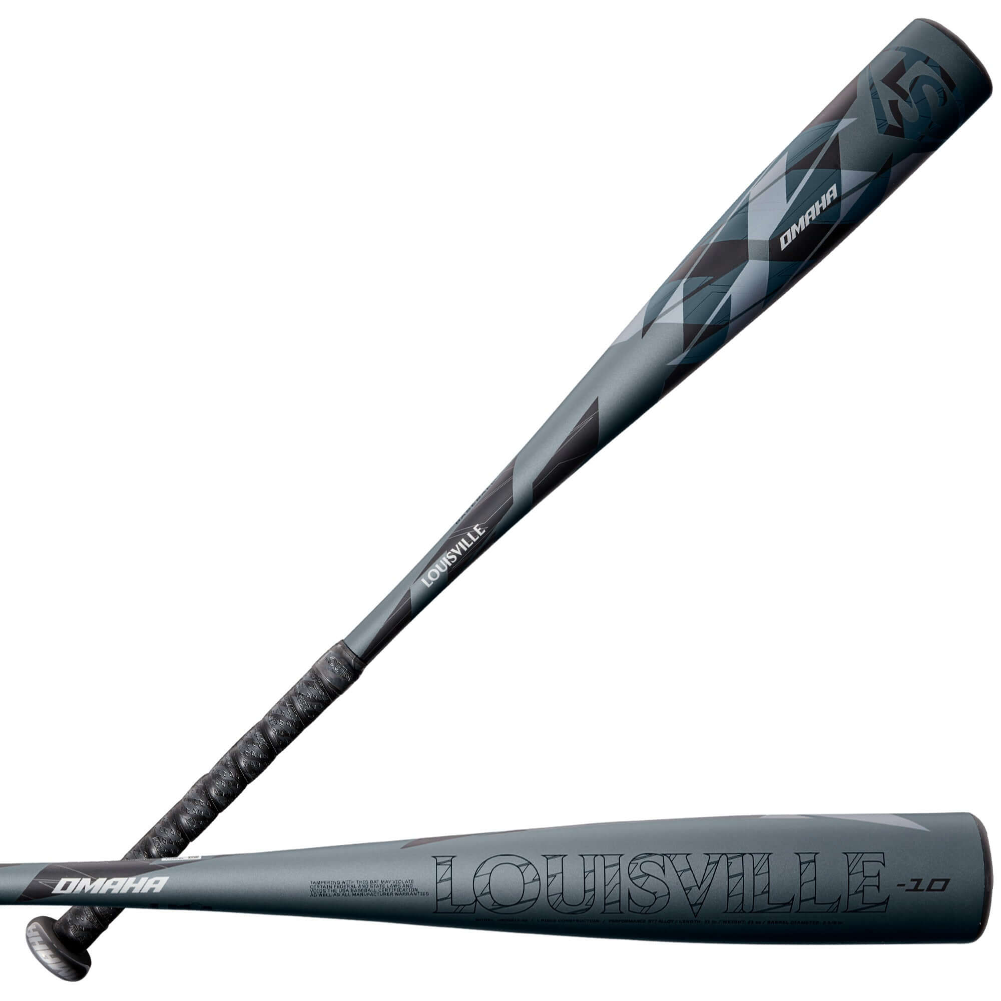 Louisville OMAHA (-10) USA Bat with ST7 Alloy Barrel and Synthetic Leather Grip