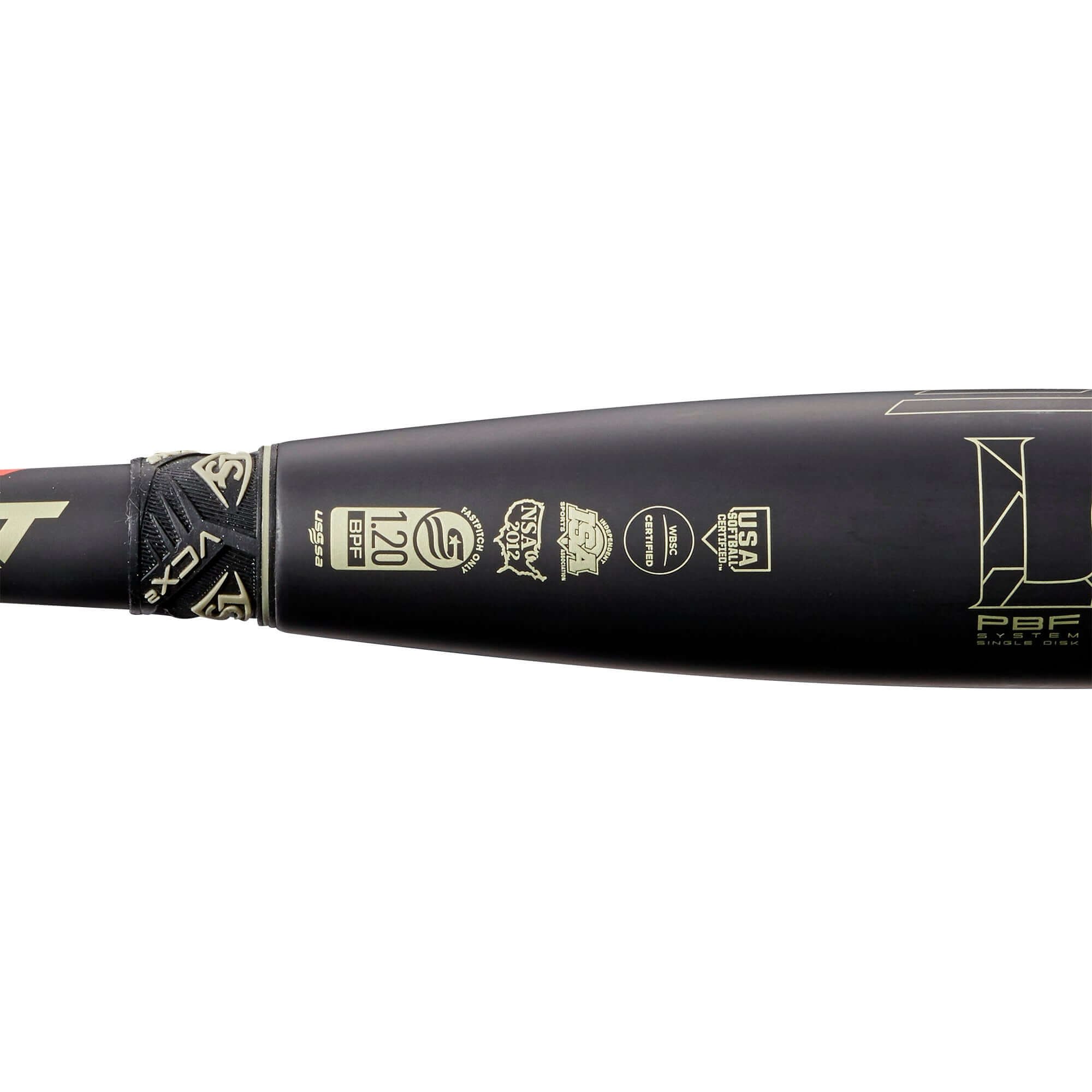 Louisville FP LXT (-8) Fastpitch Bat Premium LS Pro Comfort Grip for better feel and bat control.