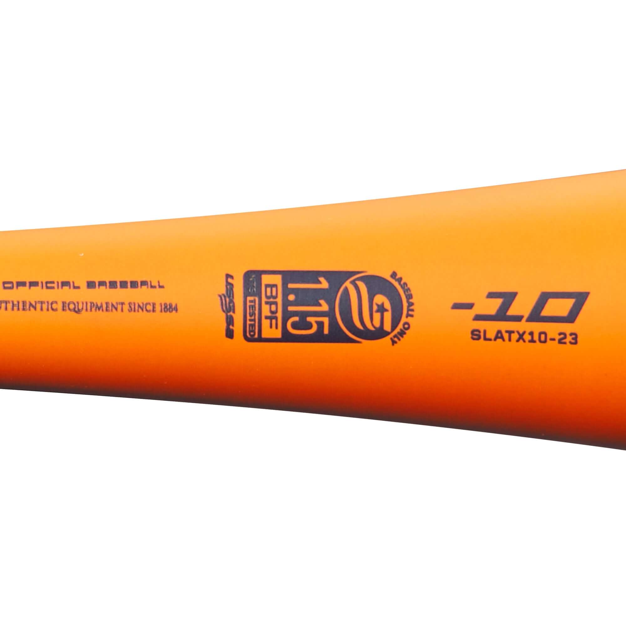 Louisville Slugger Atlas (-10) USSSA Baseball Bat close-up showing barrel design and branding details.