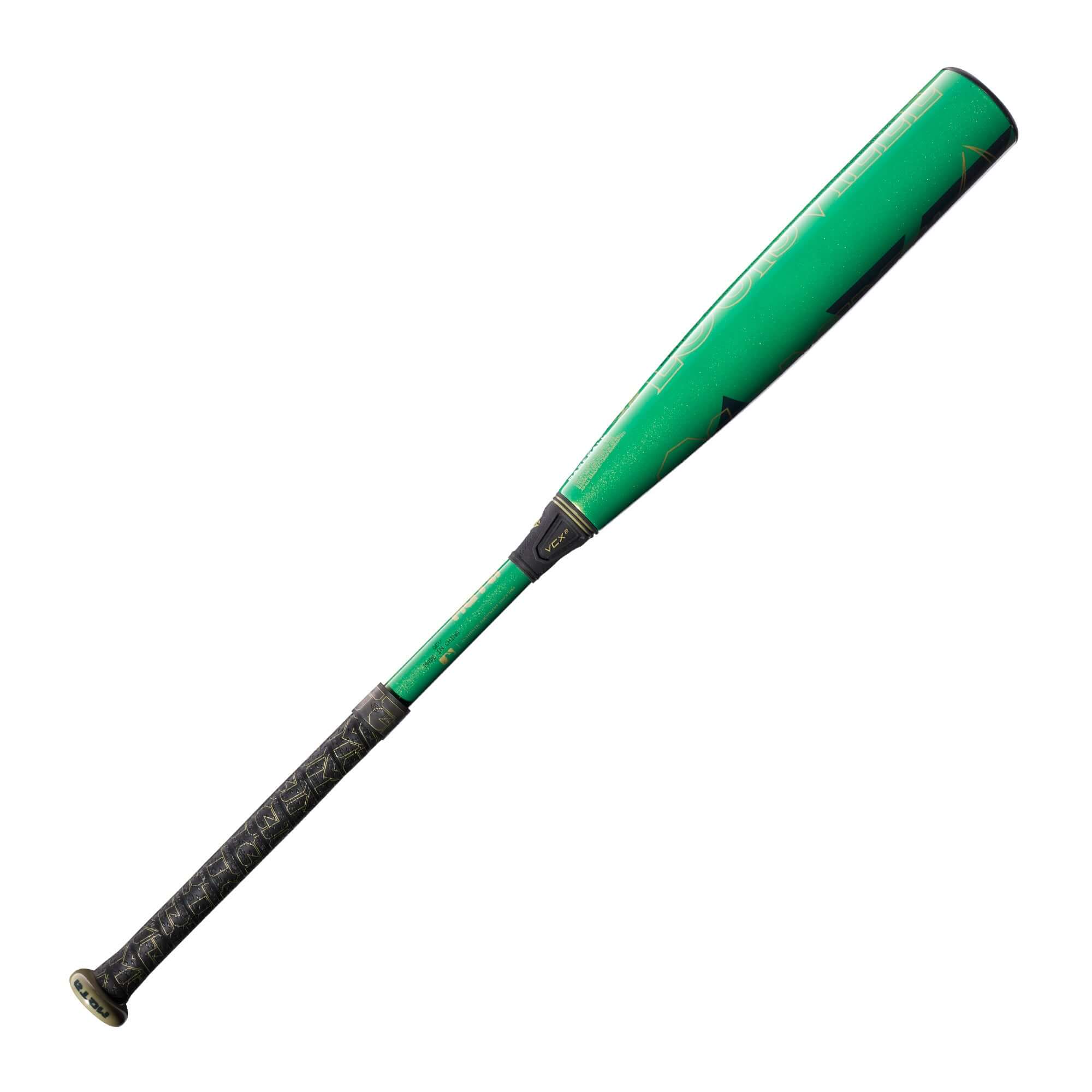 2023 Louisville Slugger Meta (-12) USA Baseball Bat with green design and textured grip for young players.