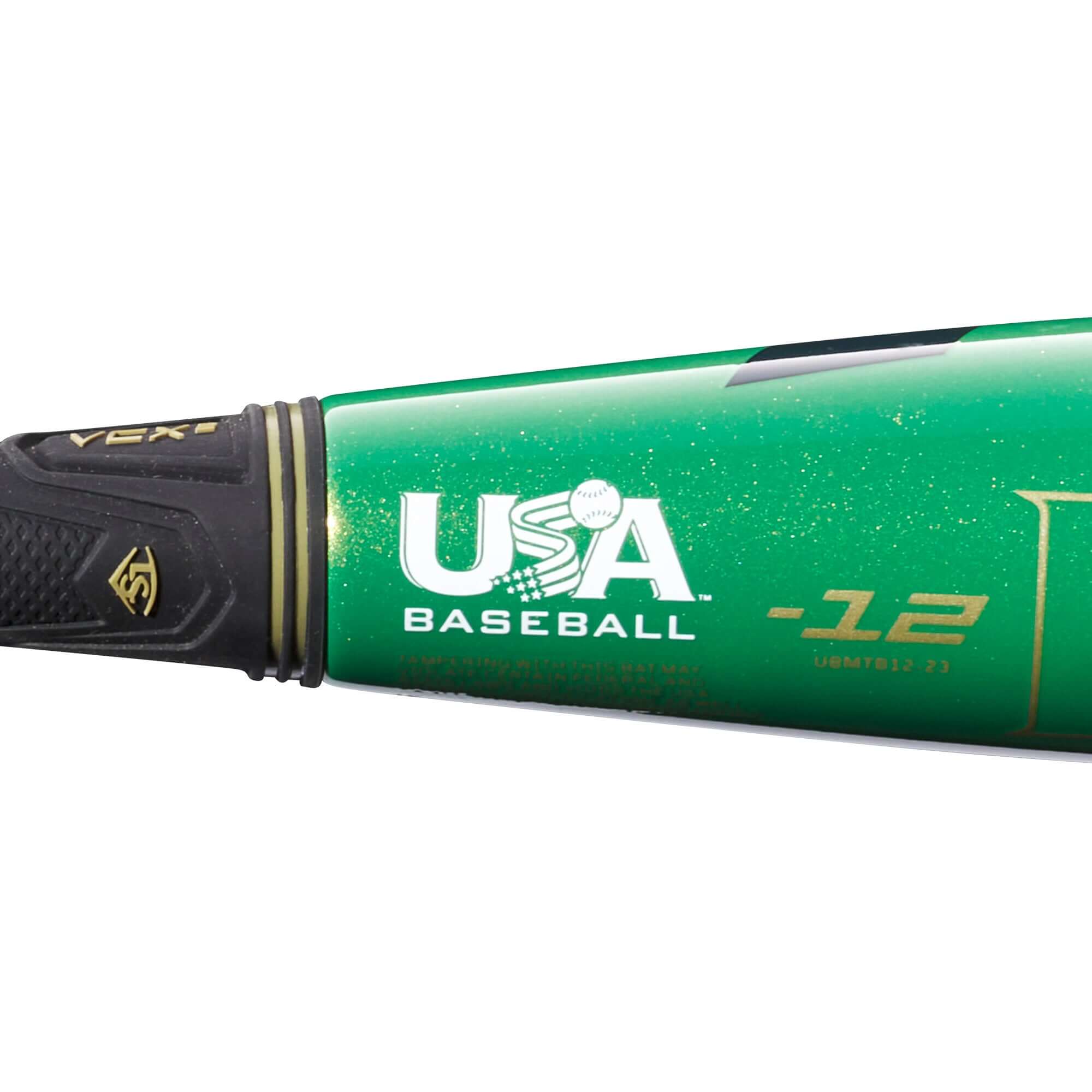 Louisville Slugger 2023 Meta (-12) USA Baseball Bat featuring EKO™ Composite Barrel and VCX2™ design.