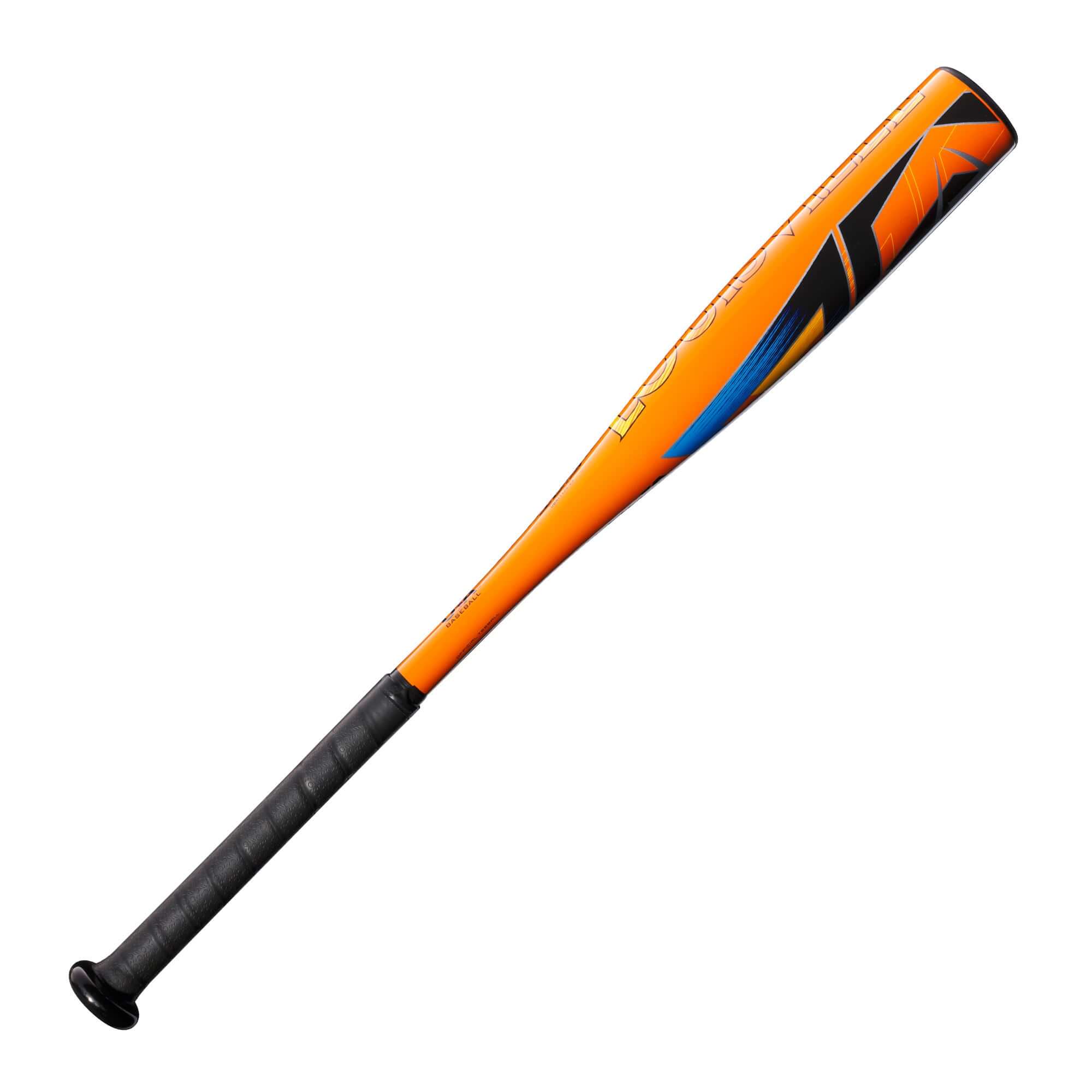 Louisville Slugger Atlas (-12.5) T-Ball bat featuring a bright orange and black design for kids' first swings.