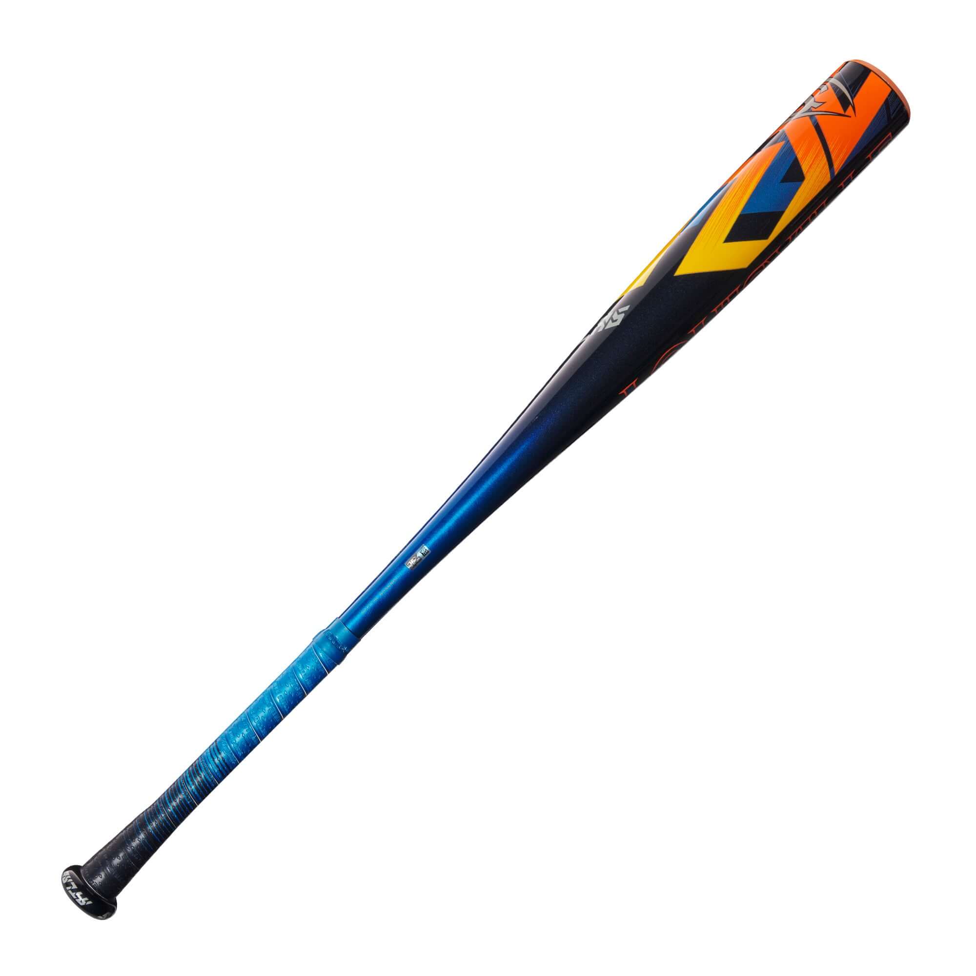 Louisville Slugger 2024 Atlas (-3) BBCOR bat featuring a vibrant design and one-piece alloy construction.