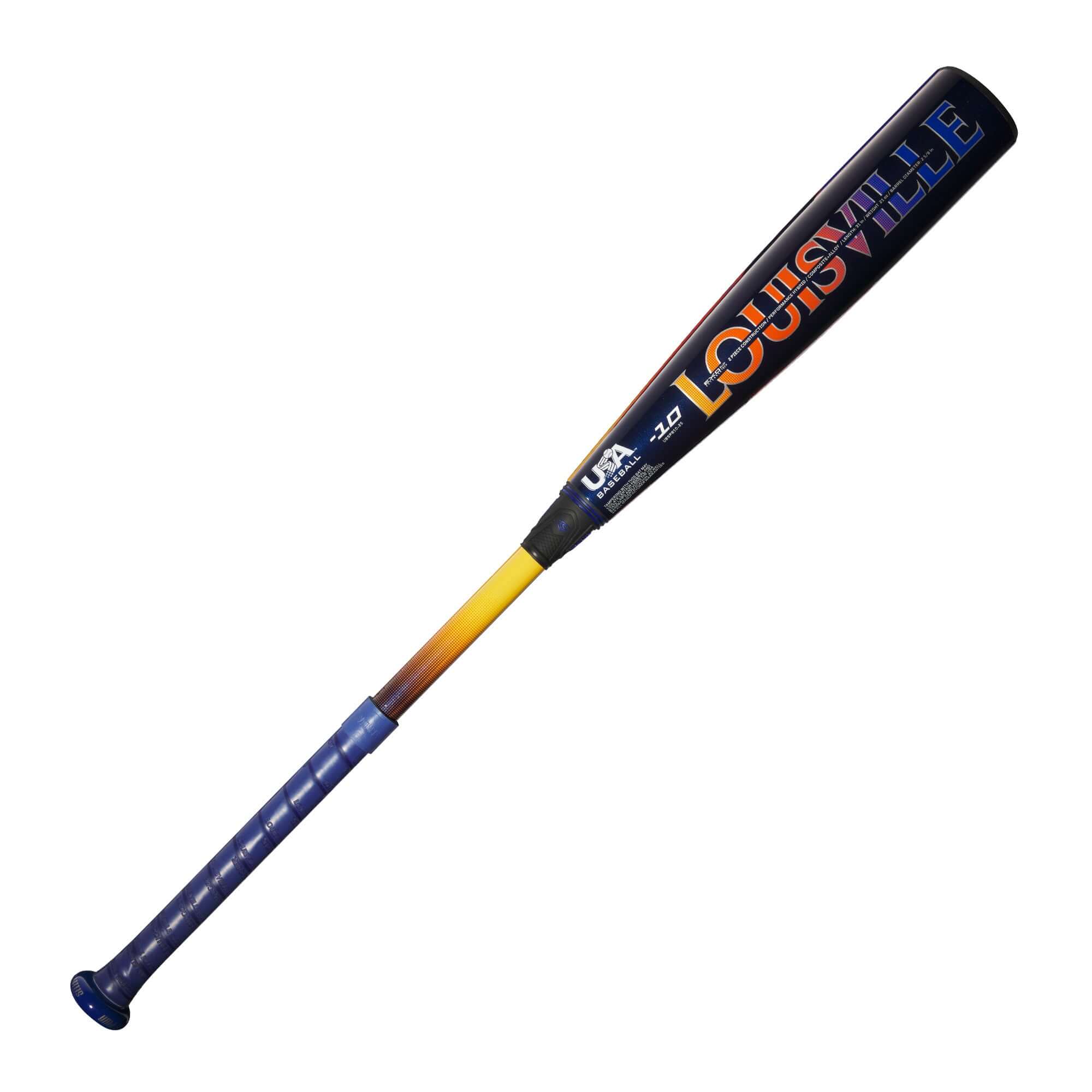 Louisville Slugger Select PWR 2025 USA (-10) baseball bat with dynamic alloy performance and composite handle for young hitters.