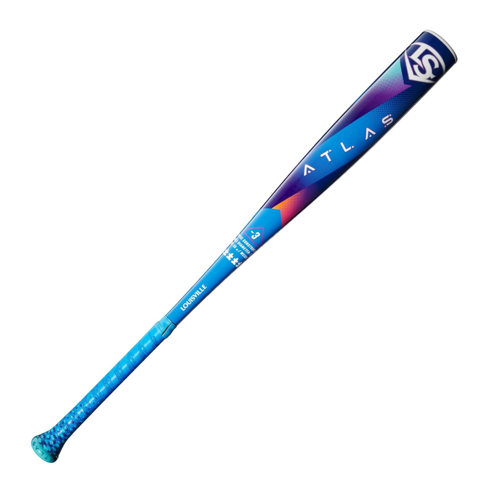 Front View of Louisville Slugger Atlas 2025 - EVOKE Alloy Barrel for Consistent Performance