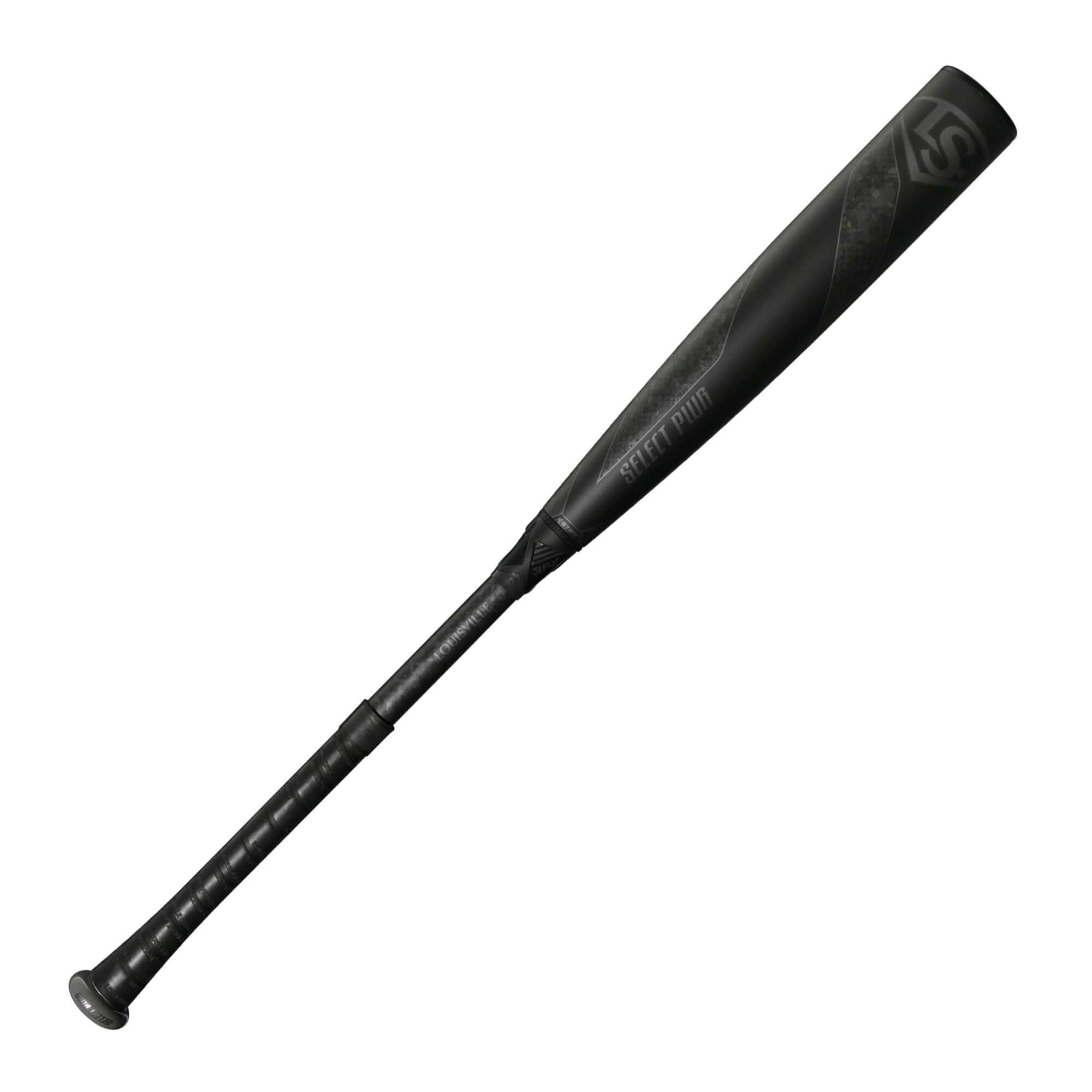 Front View of Louisville Slugger Select PWR OPS 2025 - Heavy-Swinging EXD Premium Alloy Barrel