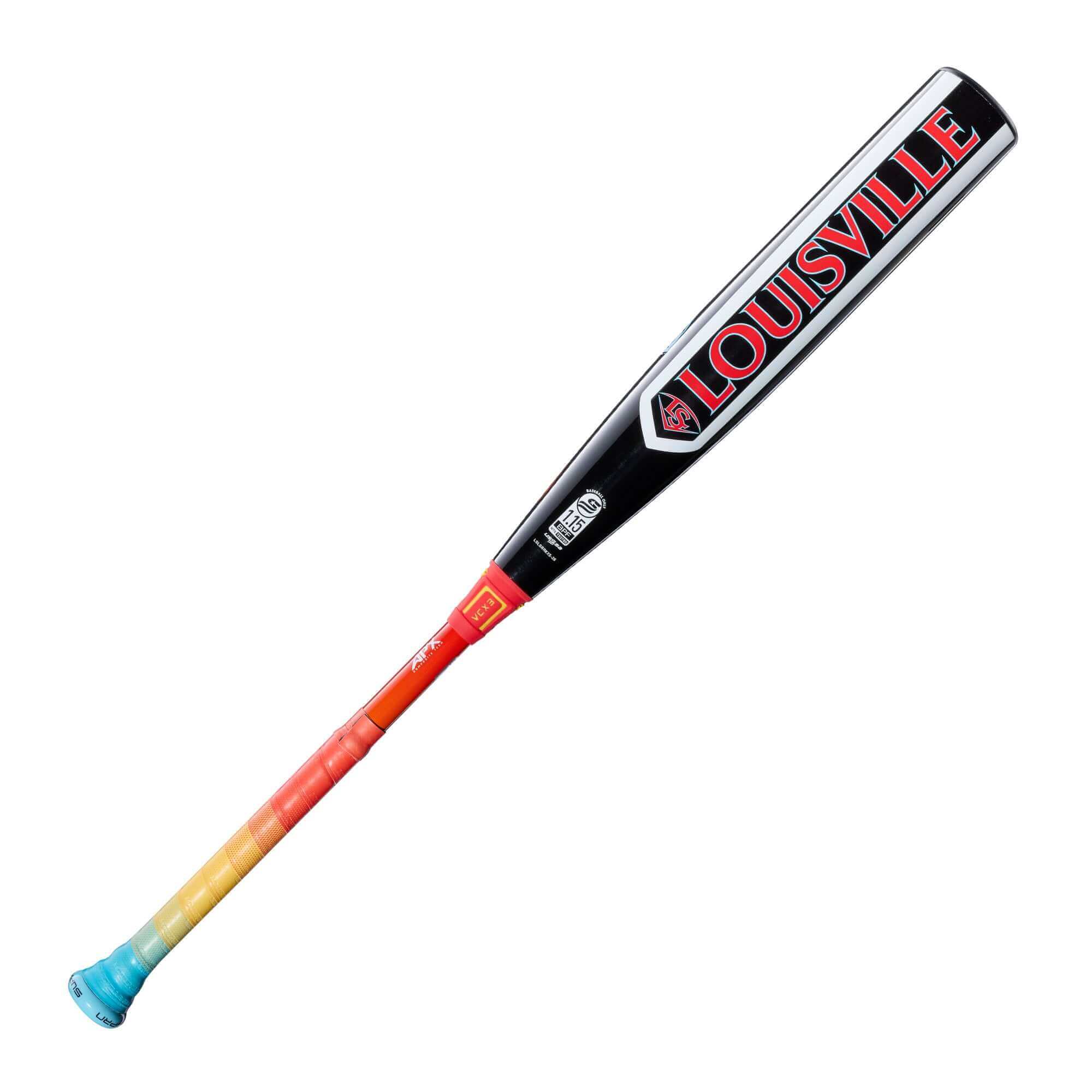 Back view of 2026 Louisville Slugger Supra Starship USSSA Bat featuring full-ignition shuttle artwork