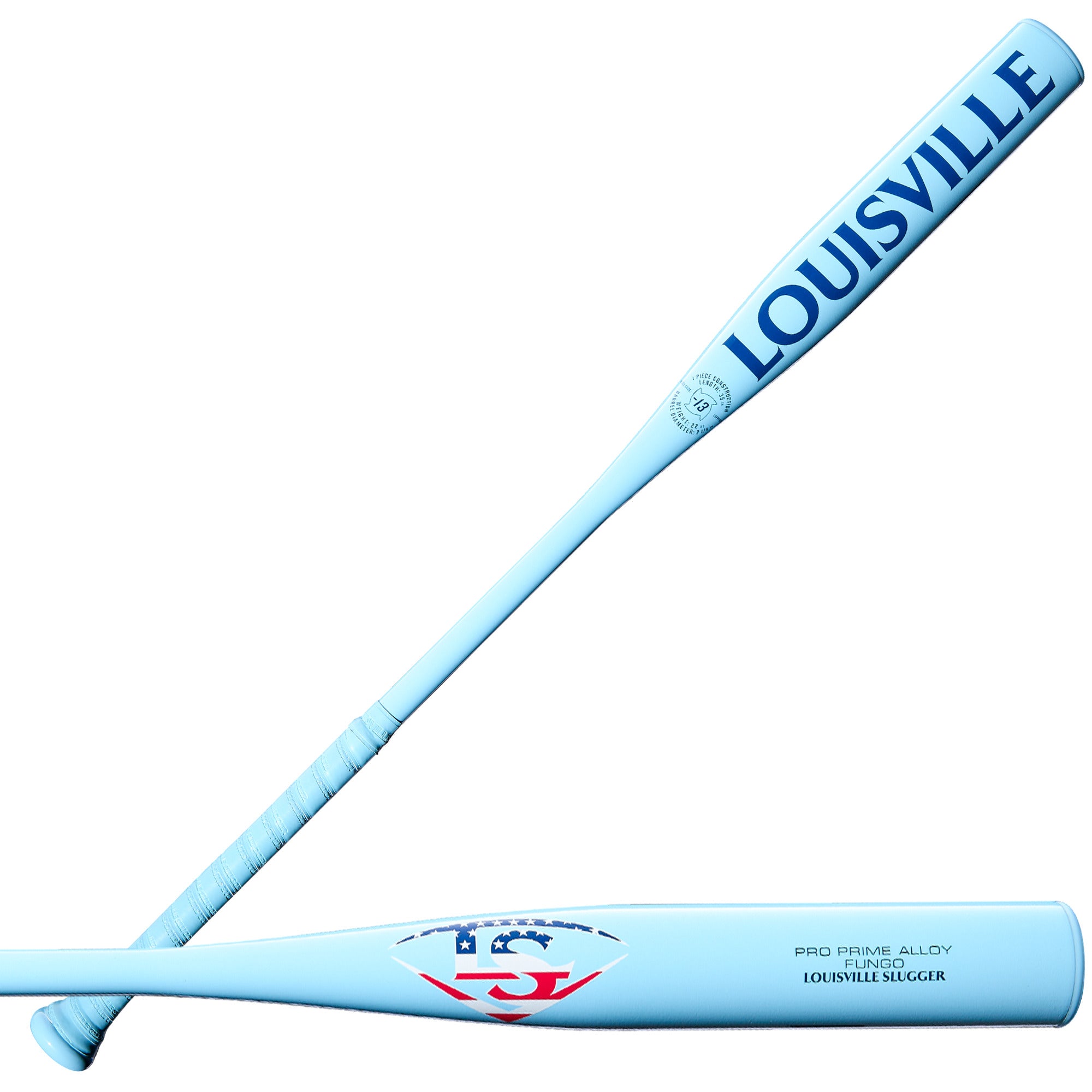 Louisville Slugger Pro Prime Alloy Fungo (-13) 35” Light Blue Training Bat