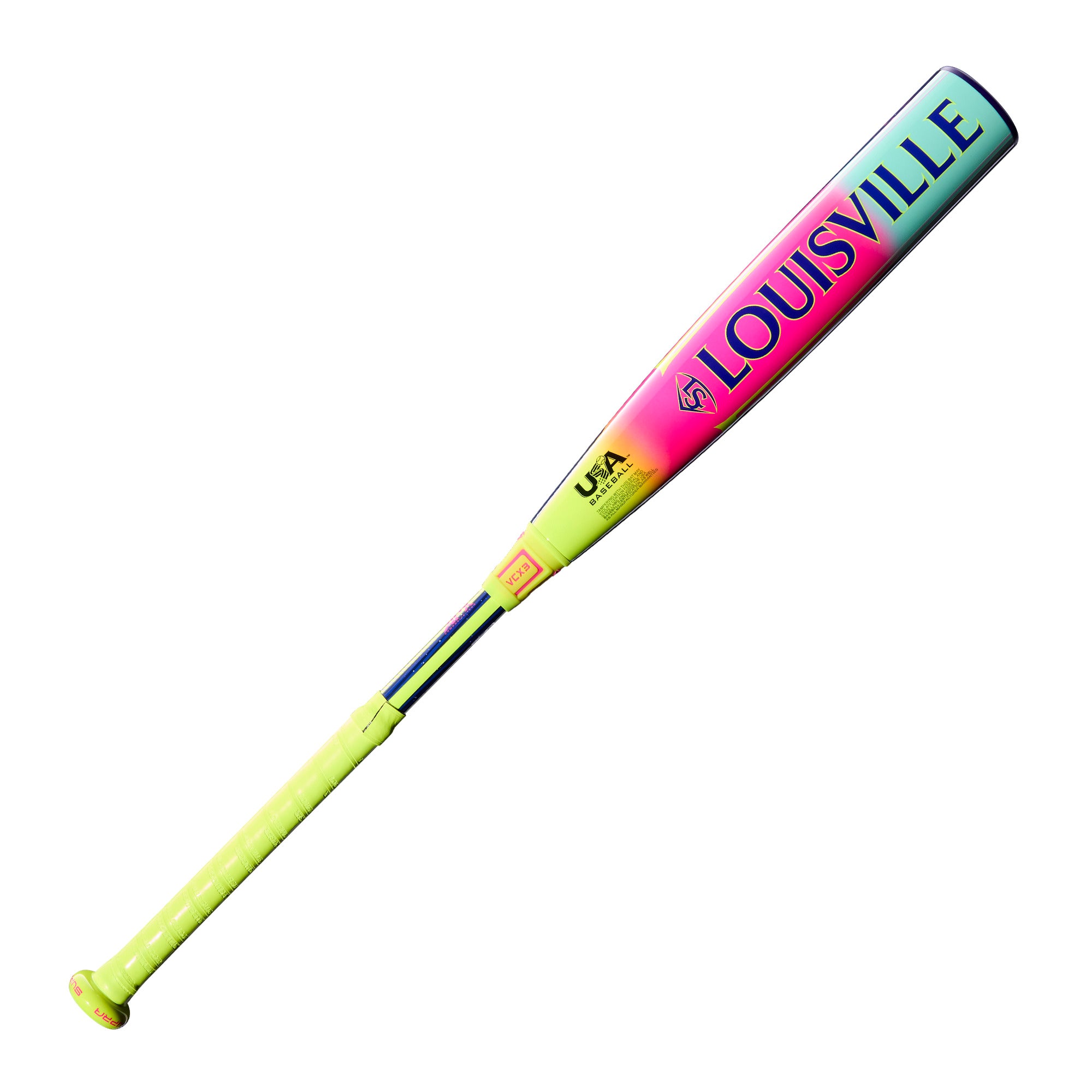 2027 Louisville Slugger Supra (-10) USA Baseball Bat with vibrant design, optimal for young players seeking enhanced performance and swing speed.