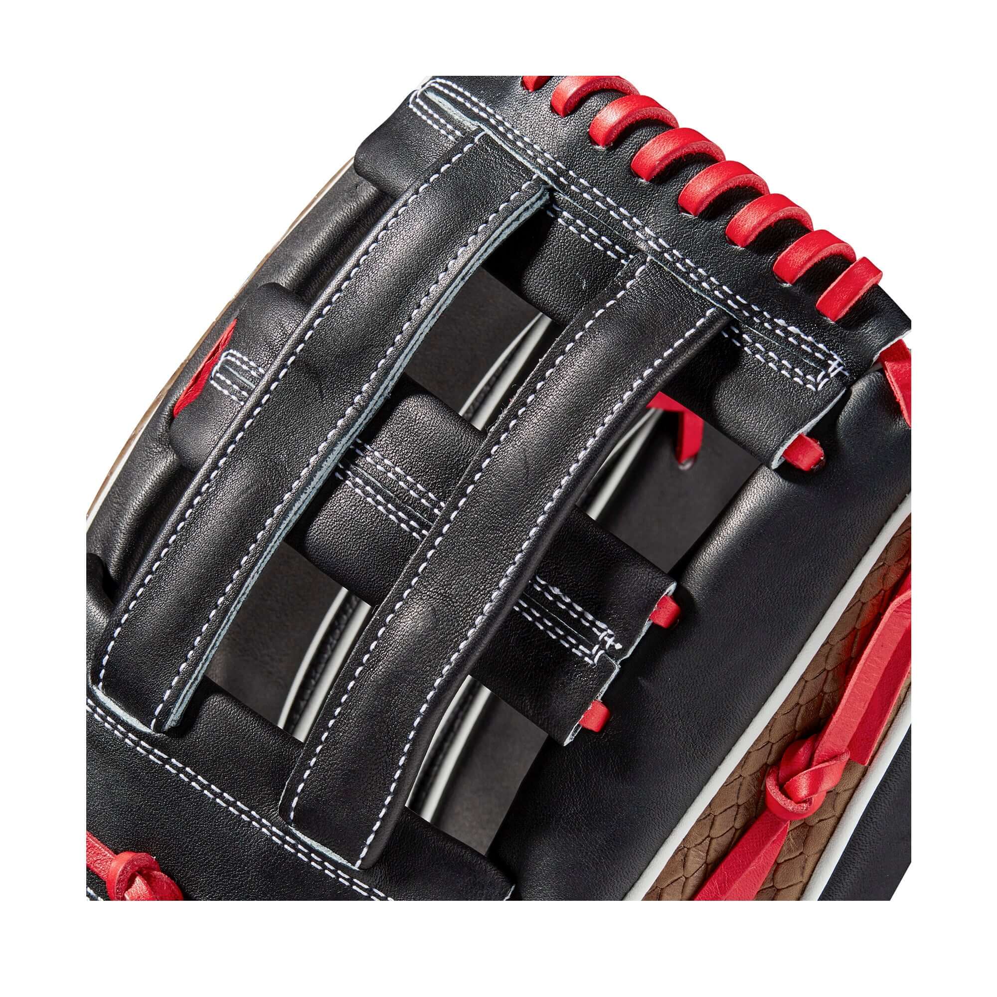 Wilson A2K 1799 Outfield Glove, 12.75, Black/Black/Saddle Tan, Pro Stock Select Leather, Dual Post Web