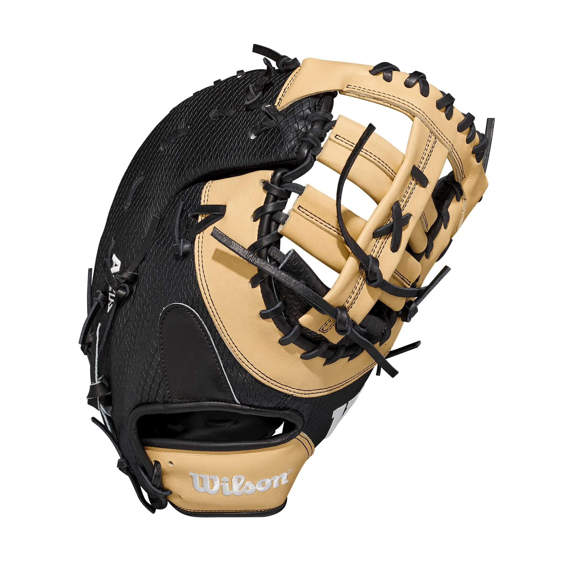 Wilson A2K JAB79 GM 12.5 First Base Mitt with Black SuperSnakeSkin and Blonde Pro Stock Leather