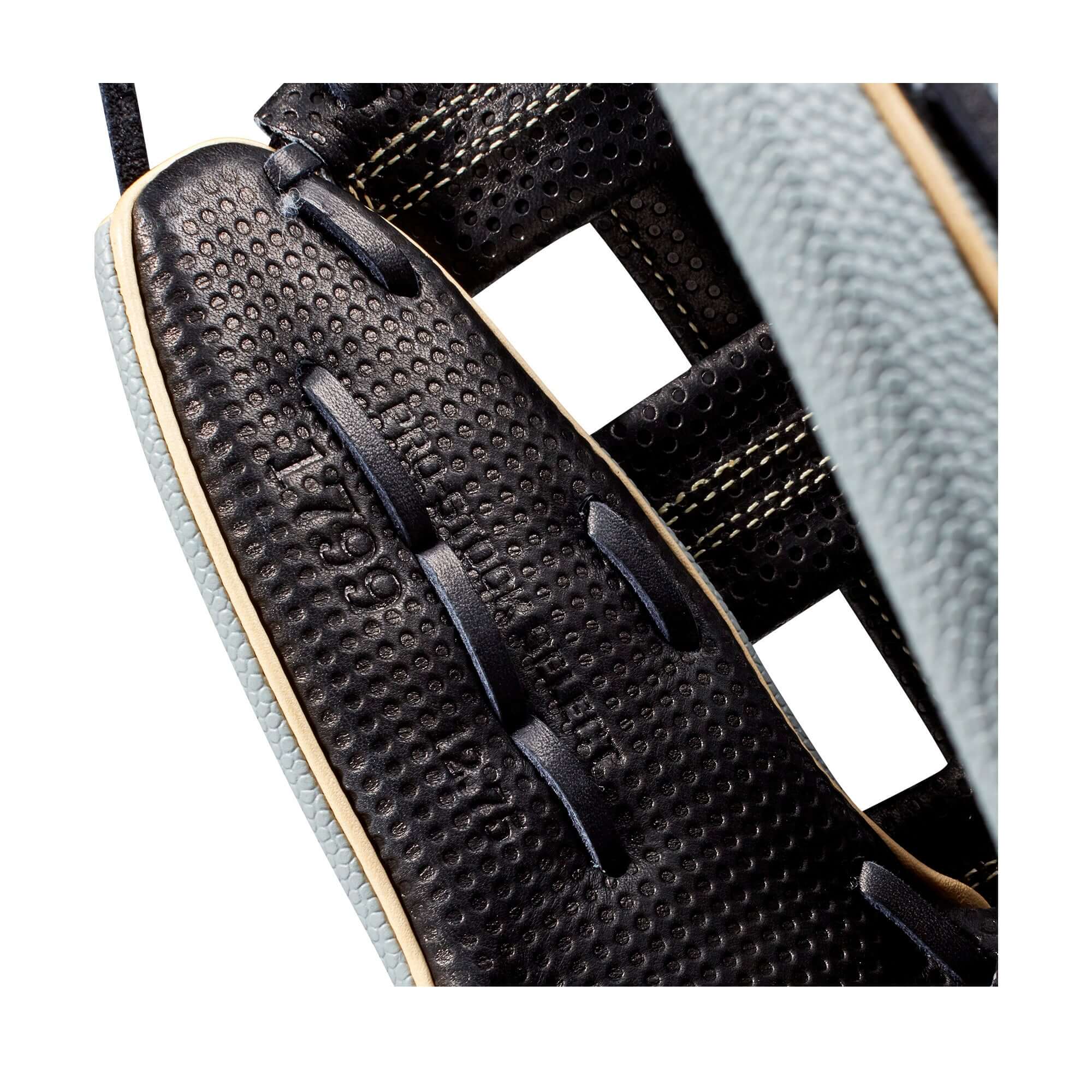 Close-up of the interior of the Wilson A2K 1799 SS glove showcasing premium materials and craftsmanship.