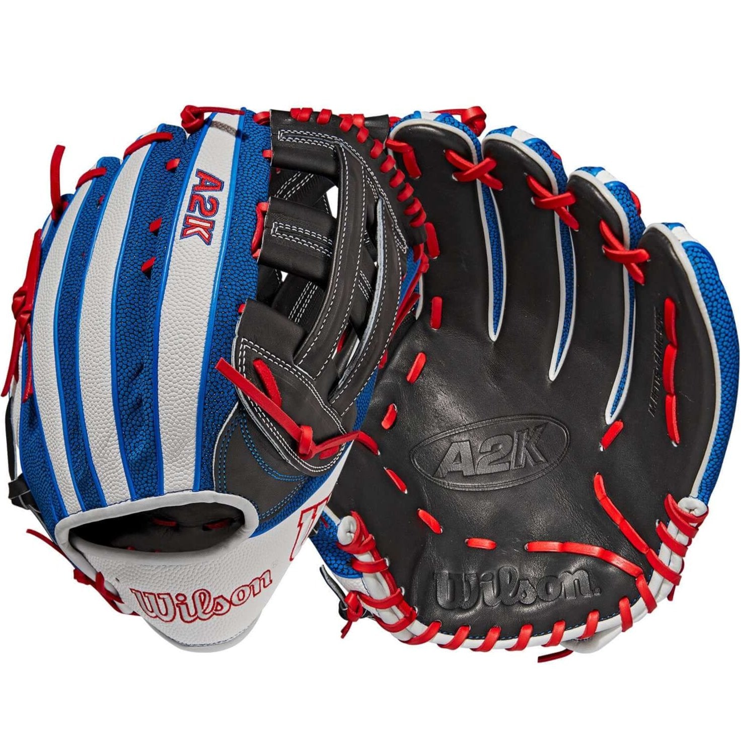 Wilson A2K Mookie Betts Game Model 12.5-inch LHT Black/White with Royal/Red accents, 2022 Model