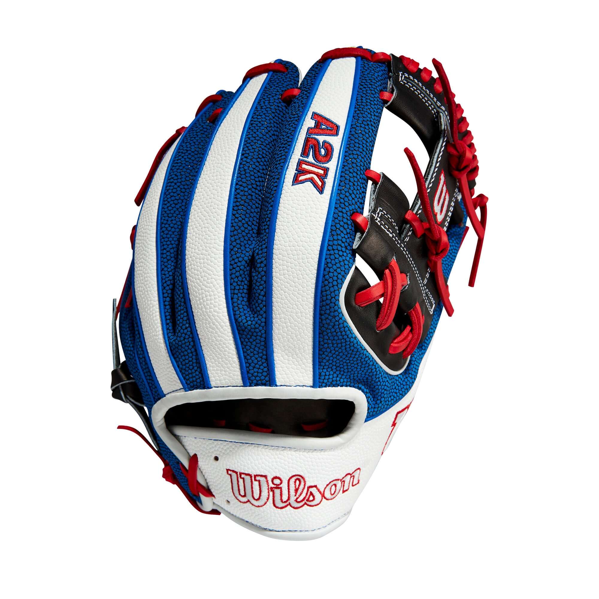 Wilson A2K Mookie Betts Infield Glove, 11.5 inch, Black Pro Stock Leather