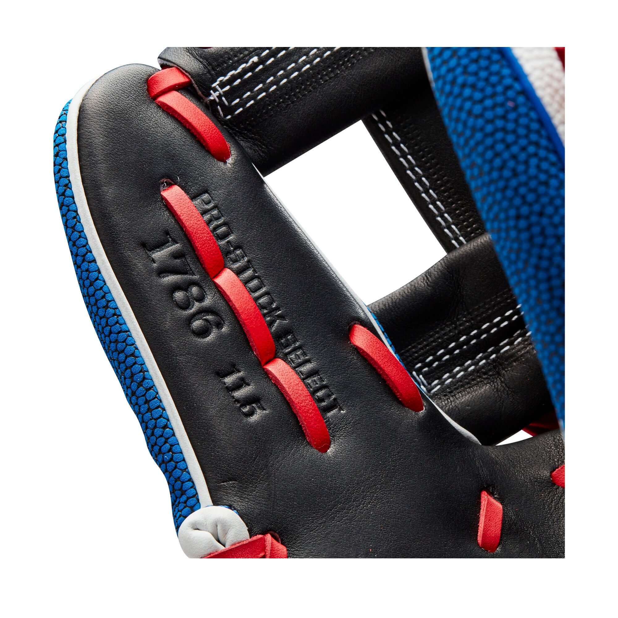 Wilson A2K Mookie Betts Infield Glove, 11.5 inch, Black Pro Stock Leather