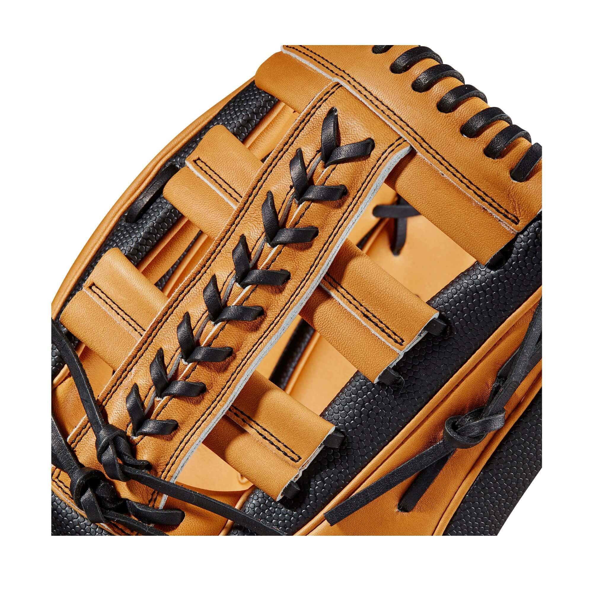 Wilson 2023 A2K 1810SS 12.75 Outfield Glove with Spin Control and SuperSkin in Vintage Tan, Left-Hand Throw.