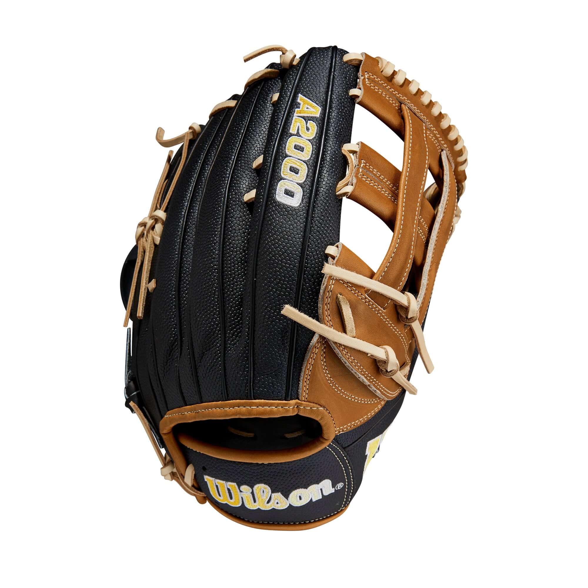 Wilson A2000 1799SS LHT 12.75 glove in Saddle Tan and Black SuperSkin