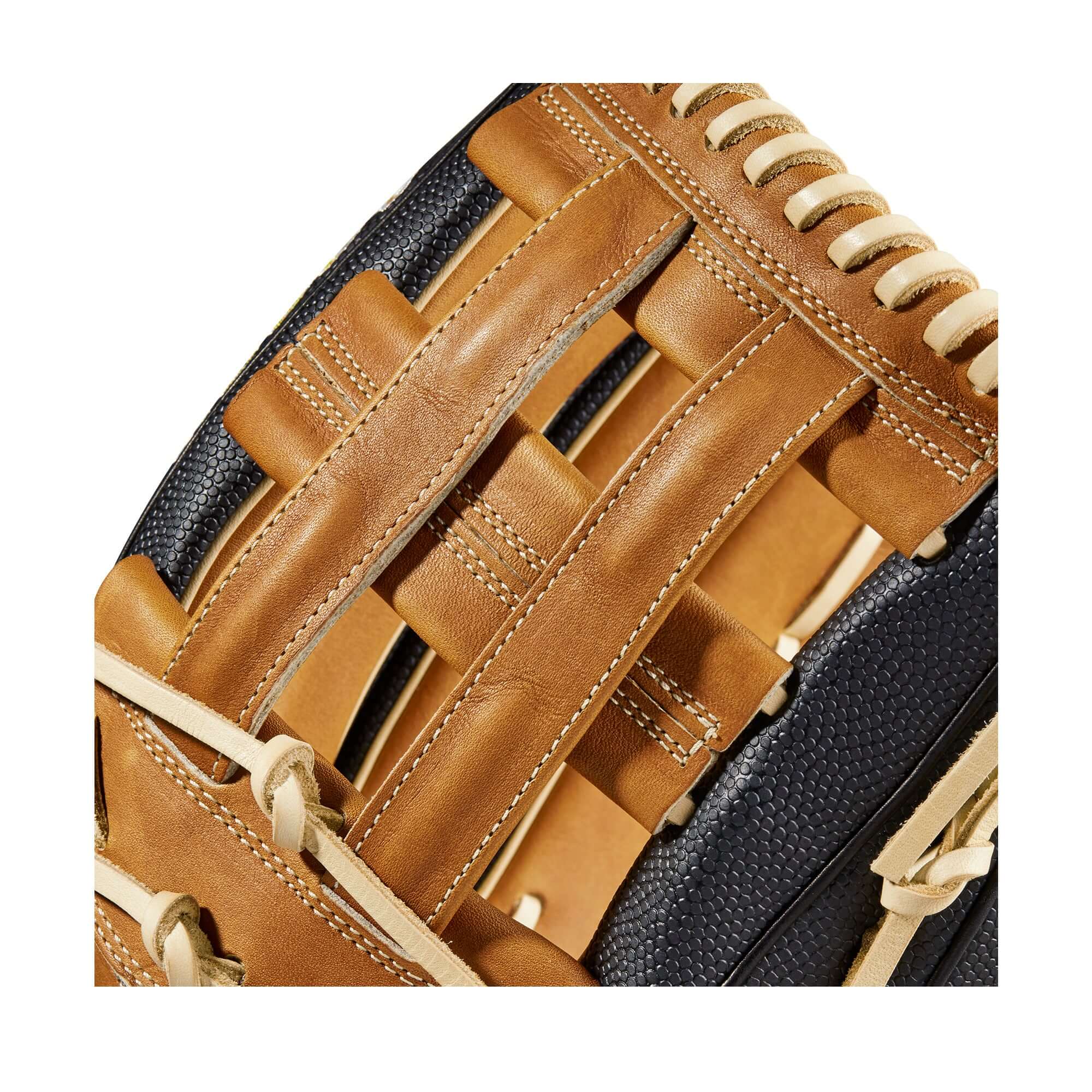 Wilson A2000 1799SS LHT 12.75 glove in Saddle Tan and Black SuperSkin
