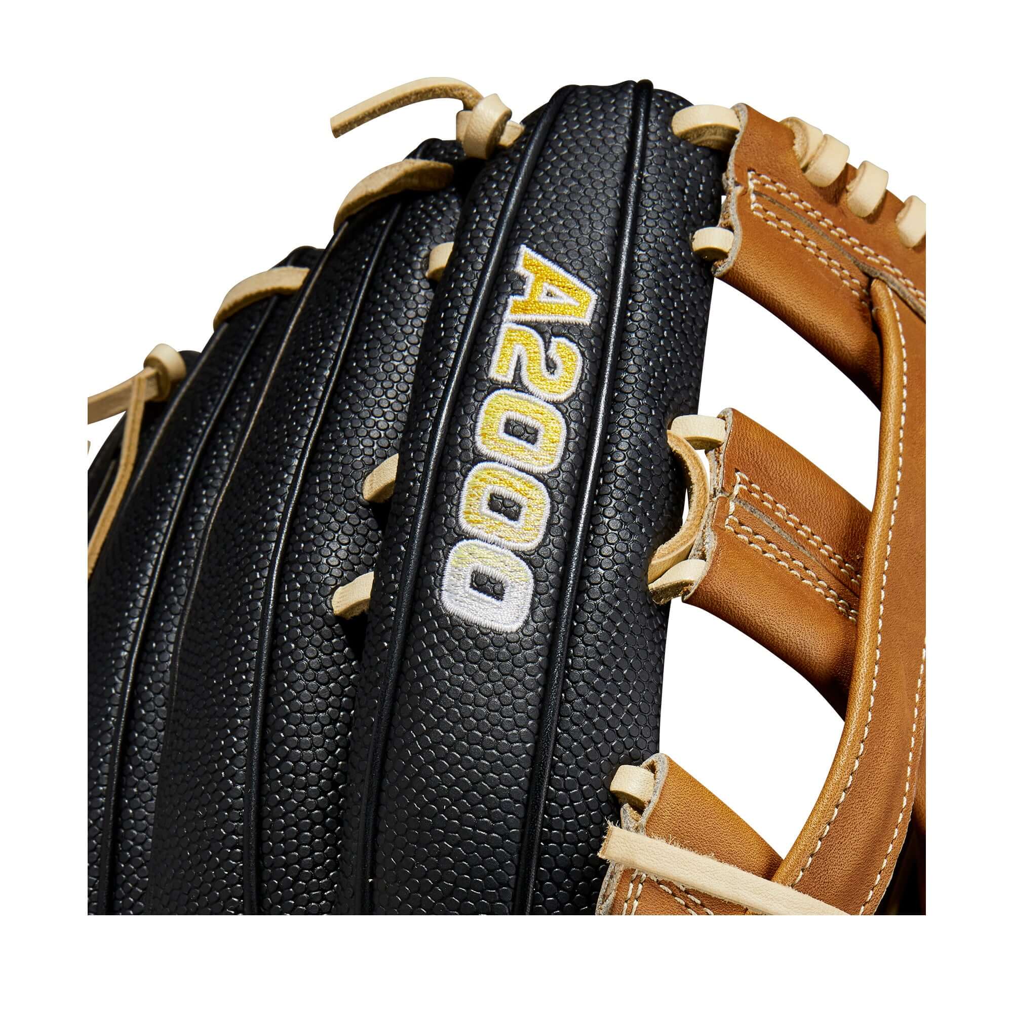 Wilson A2000 1799SS LHT 12.75 glove in Saddle Tan and Black SuperSkin
