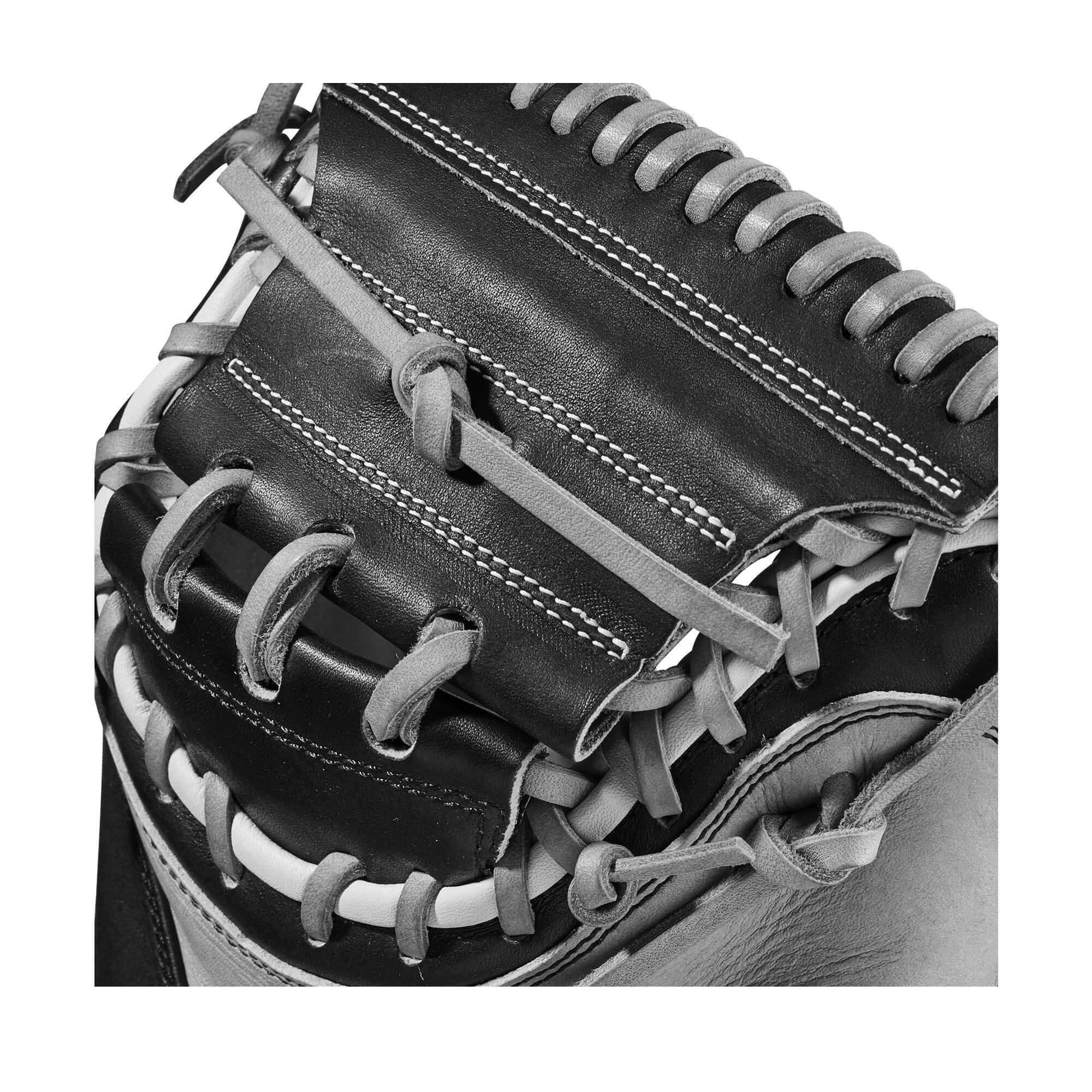 Wilson A2000 M2 33.5-inch Grey/Black Catcher's Mitt with Thumb Protection