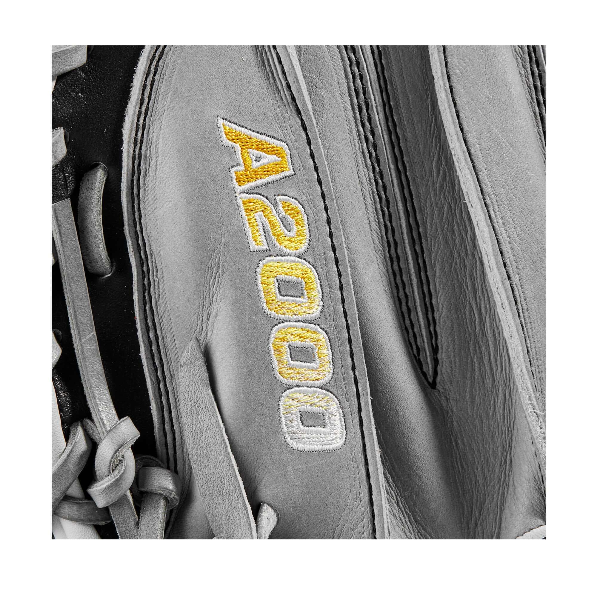 Wilson A2000 M2 33.5-inch Grey/Black Catcher's Mitt with Thumb Protection