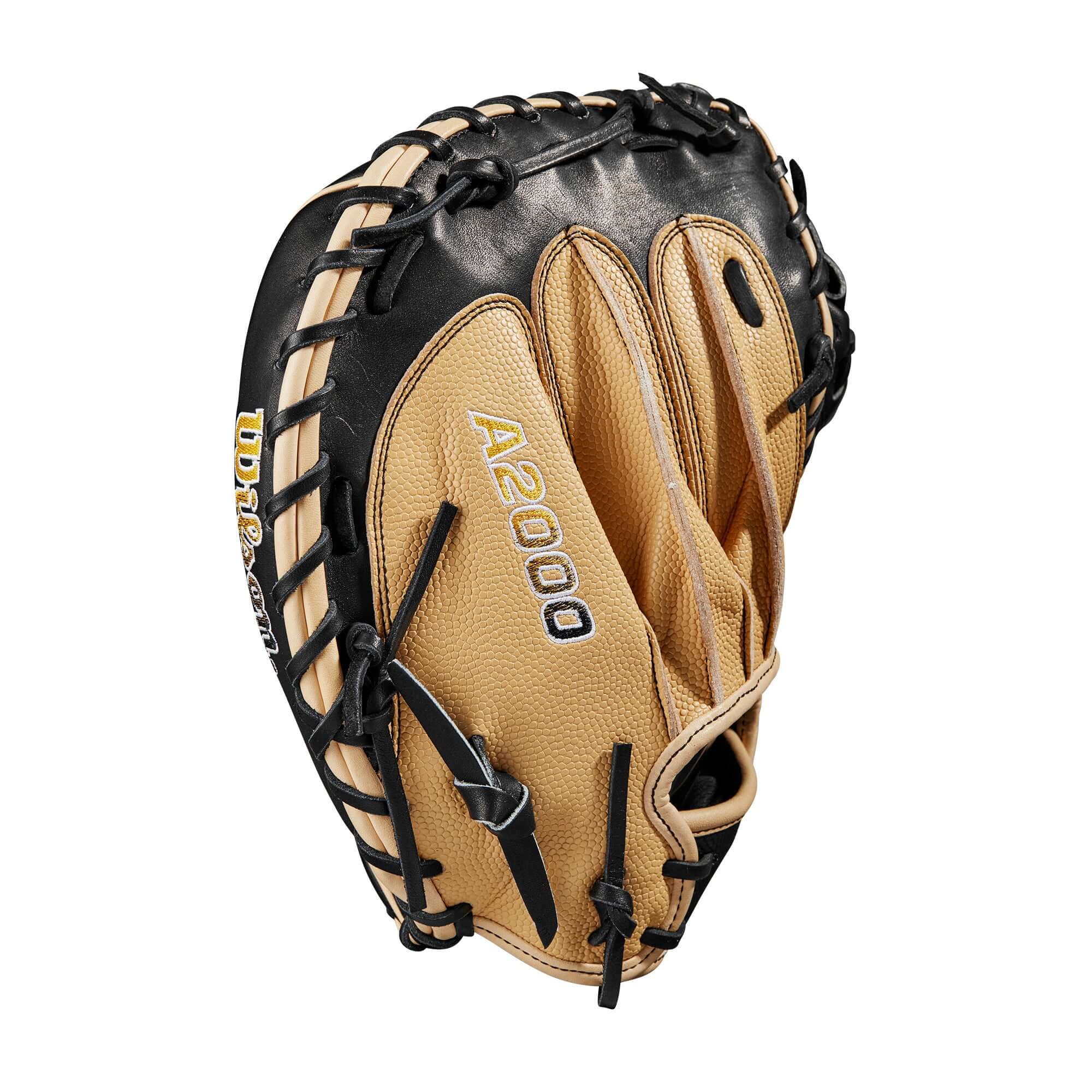 Wilson A2000 34 Catcher's Mitt, Blonde/Black, SuperSkin back, Half Moon web