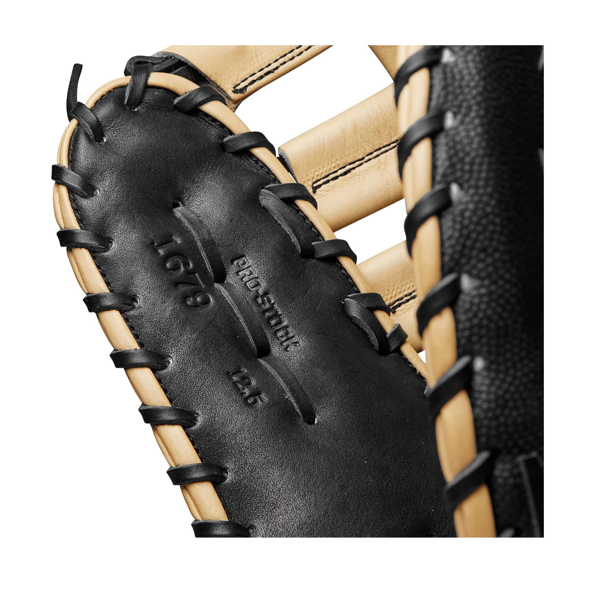 Wilson A2000 1679SS First Base Glove, 12.5-inch, Black/Blonde, Single Post Web