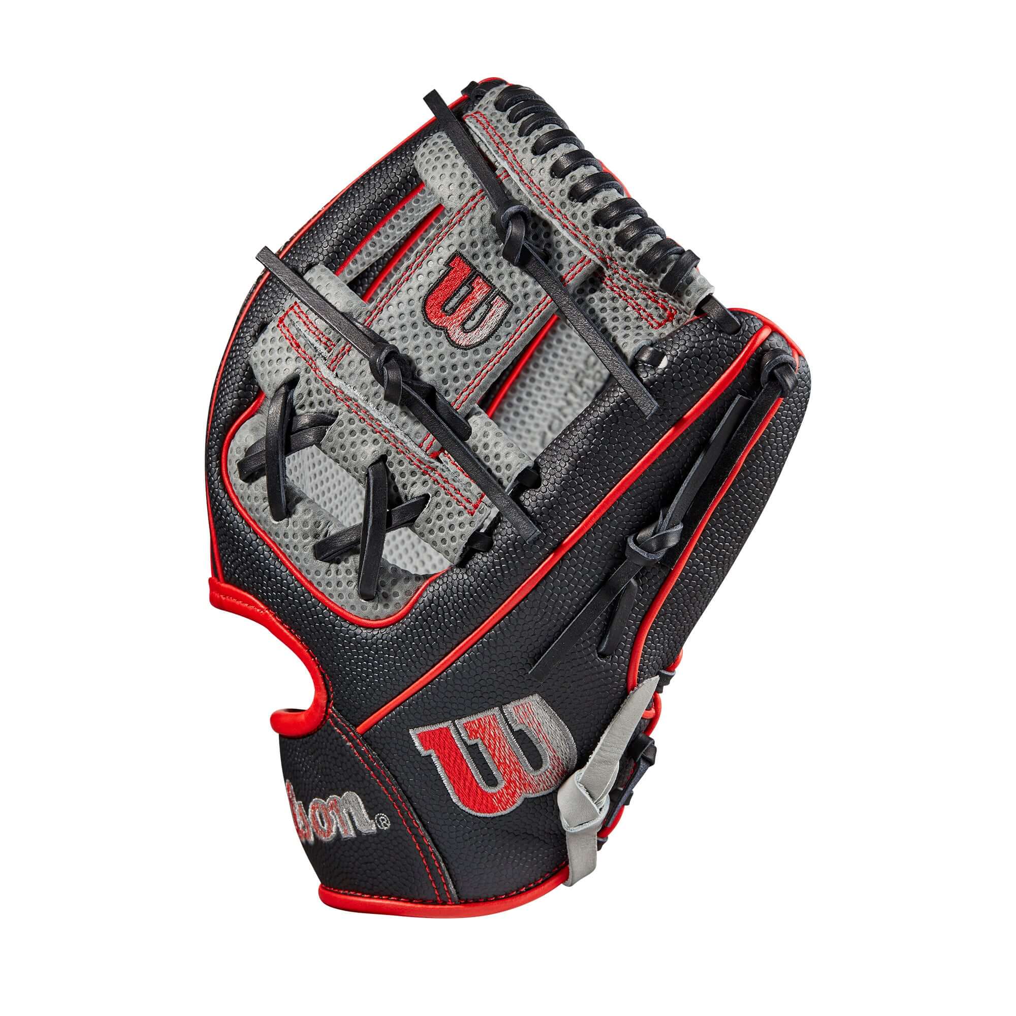 Wilson A2000 1975SS 11.75-inch black baseball glove with Spin Control Technology.