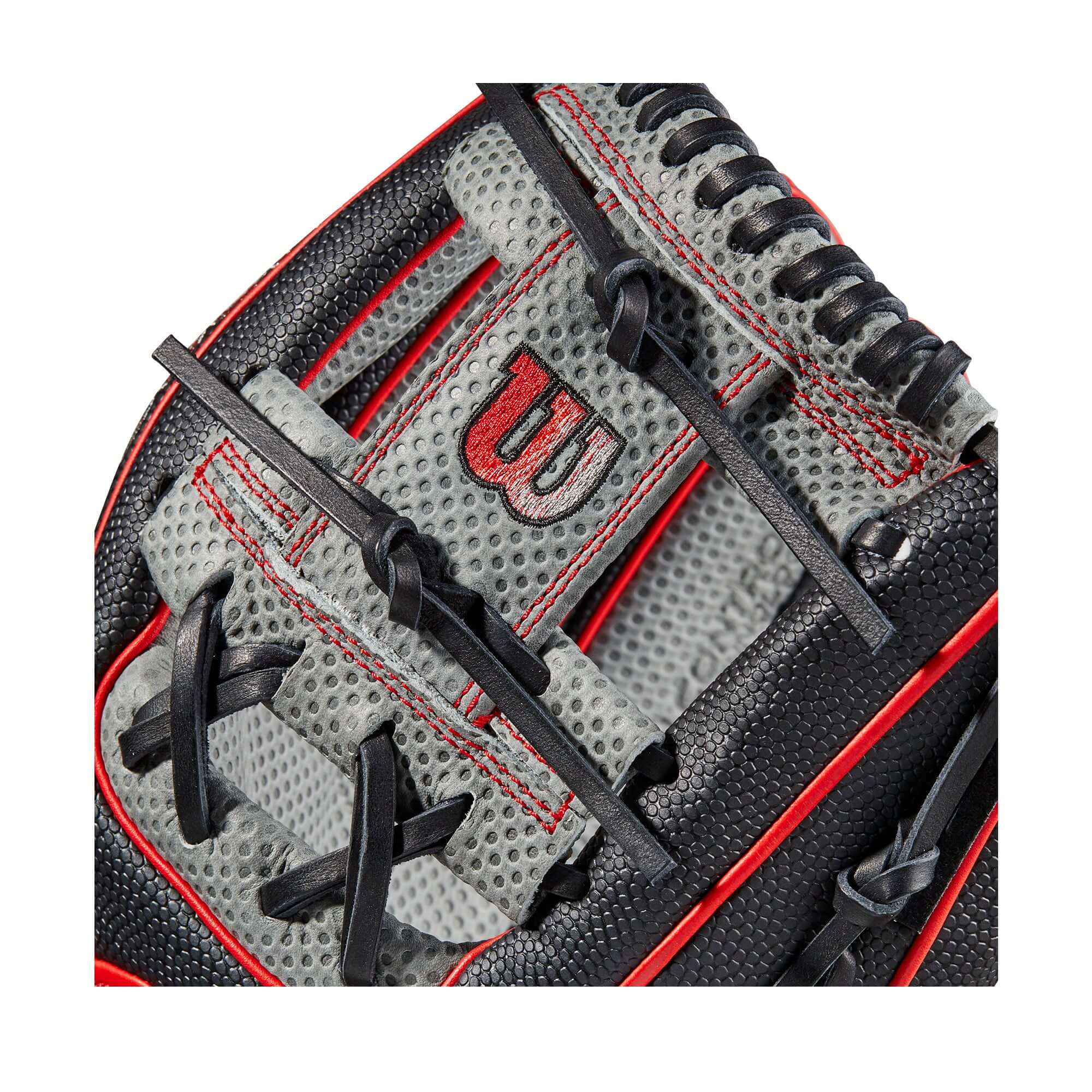 Wilson A2000 1975SS 11.75-inch black baseball glove with Spin Control Technology.