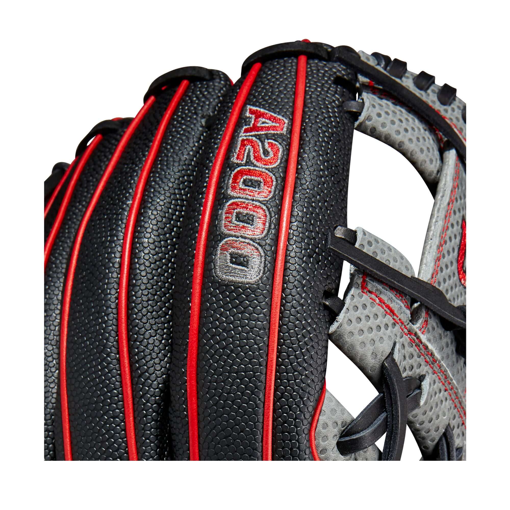 Wilson A2000 1975SS 11.75-inch black baseball glove with Spin Control Technology.