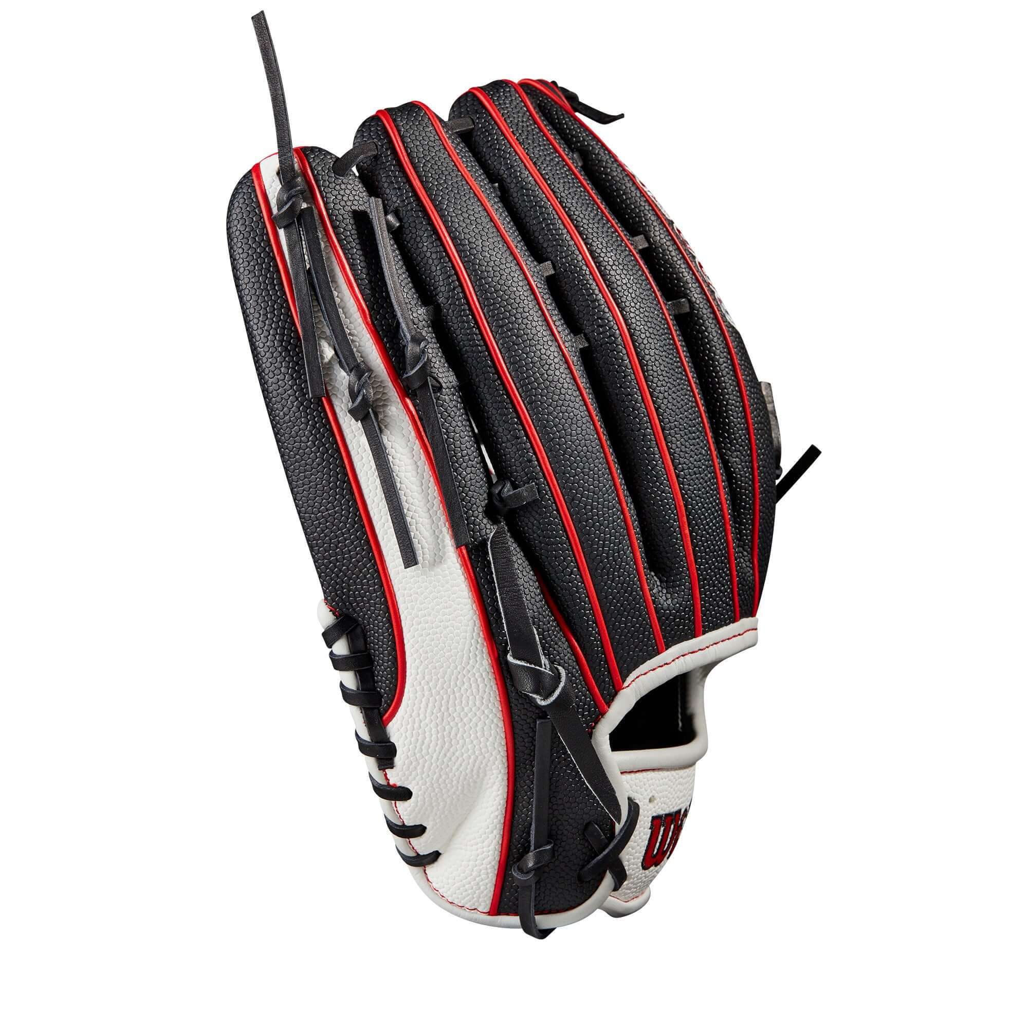 Wilson A2000 OT7SS 12.75-inch glove with Spin Control Technology, left-hand throw, black Pro Stock leather palm