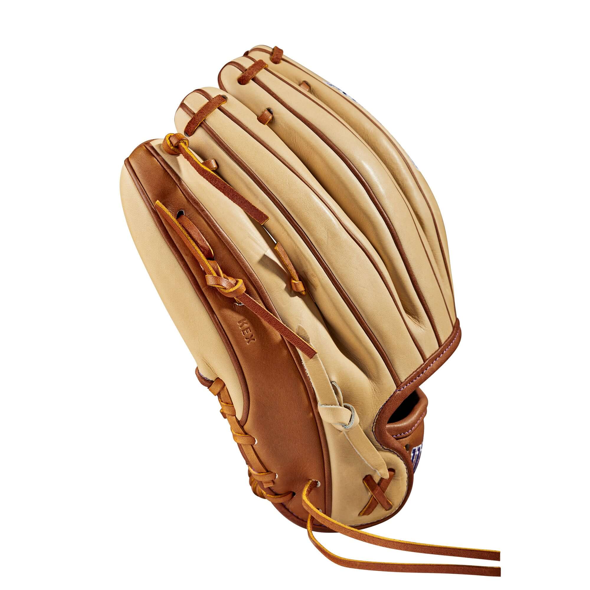 Wilson 2023 A2000 FP Sis Bates Game Model 11.75 Glove, Saddle Tan and Blonde Leather