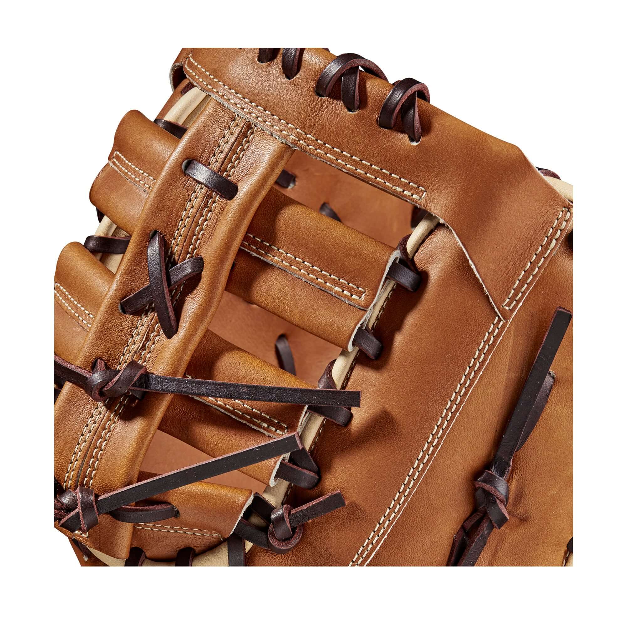 Wilson 2023 A2000 Amanda Chidester Game M fastpitch softball glove, 12.5” in Saddle Tan Pro Stock leather.