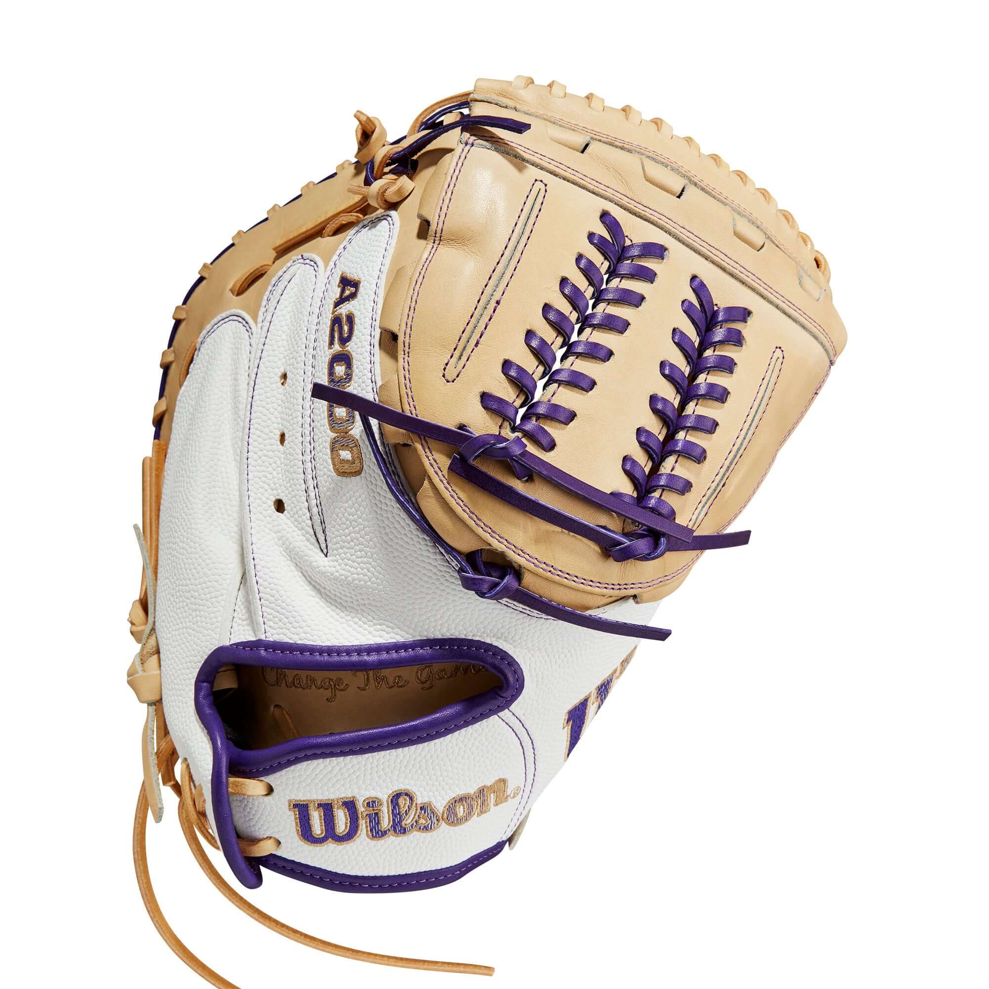 Wilson A2000 Aubree Munro 34-inch Fastpitch Catcher's Mitt, durable Pro Stock leather and Superskin with Spin Control technology.