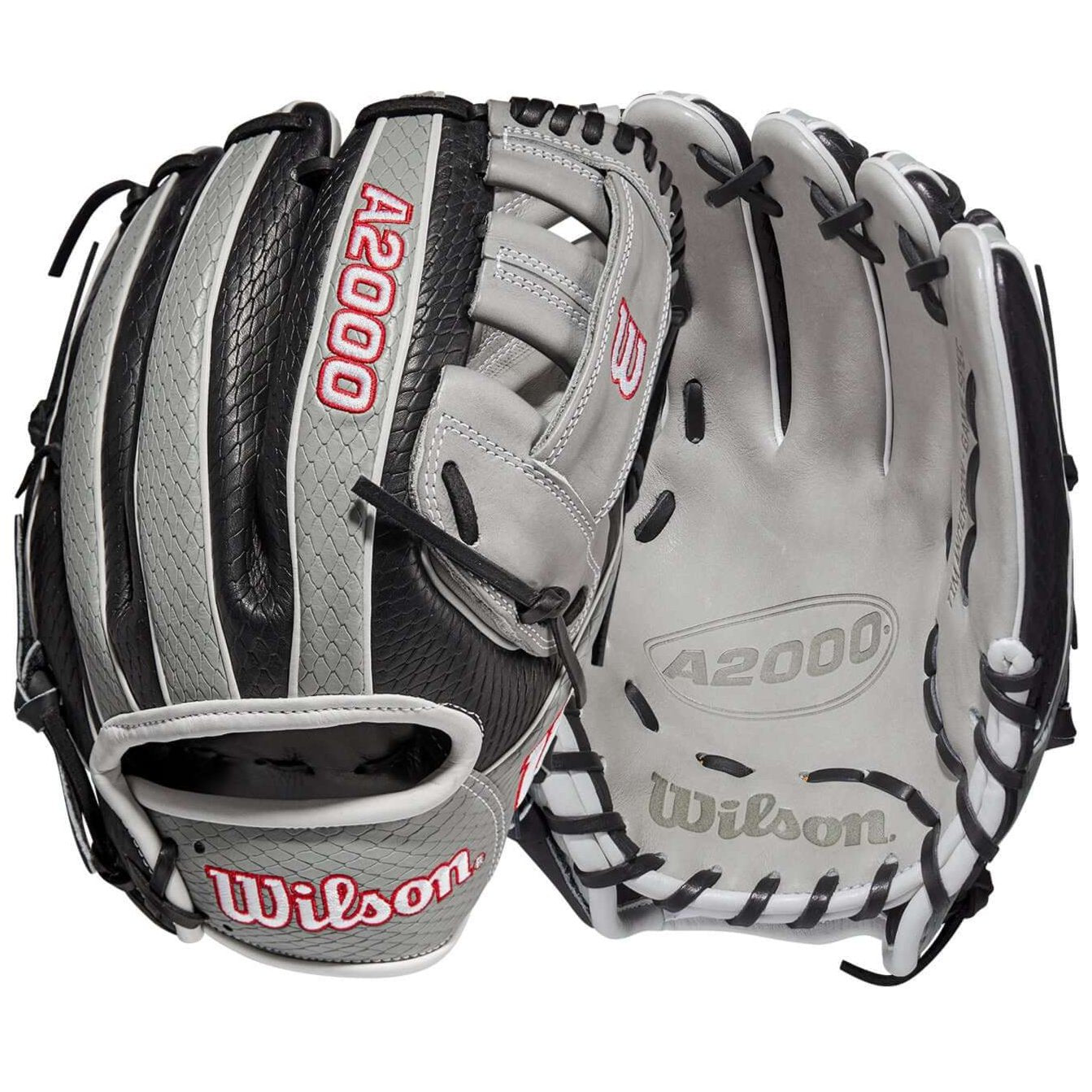 Wilson A2000 Tim Anderson Game Model 11.5 baseball glove, black and grey SuperSnakeSkin™.