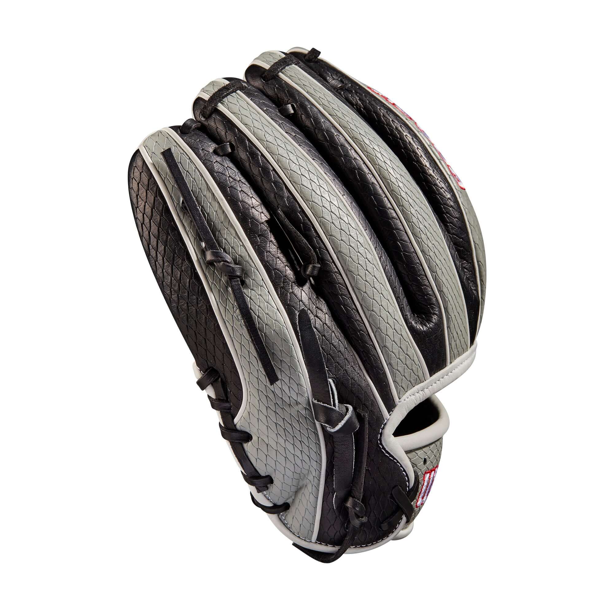 Wilson A2000 Tim Anderson Game Model 11.5 baseball glove, black and grey SuperSnakeSkin™.